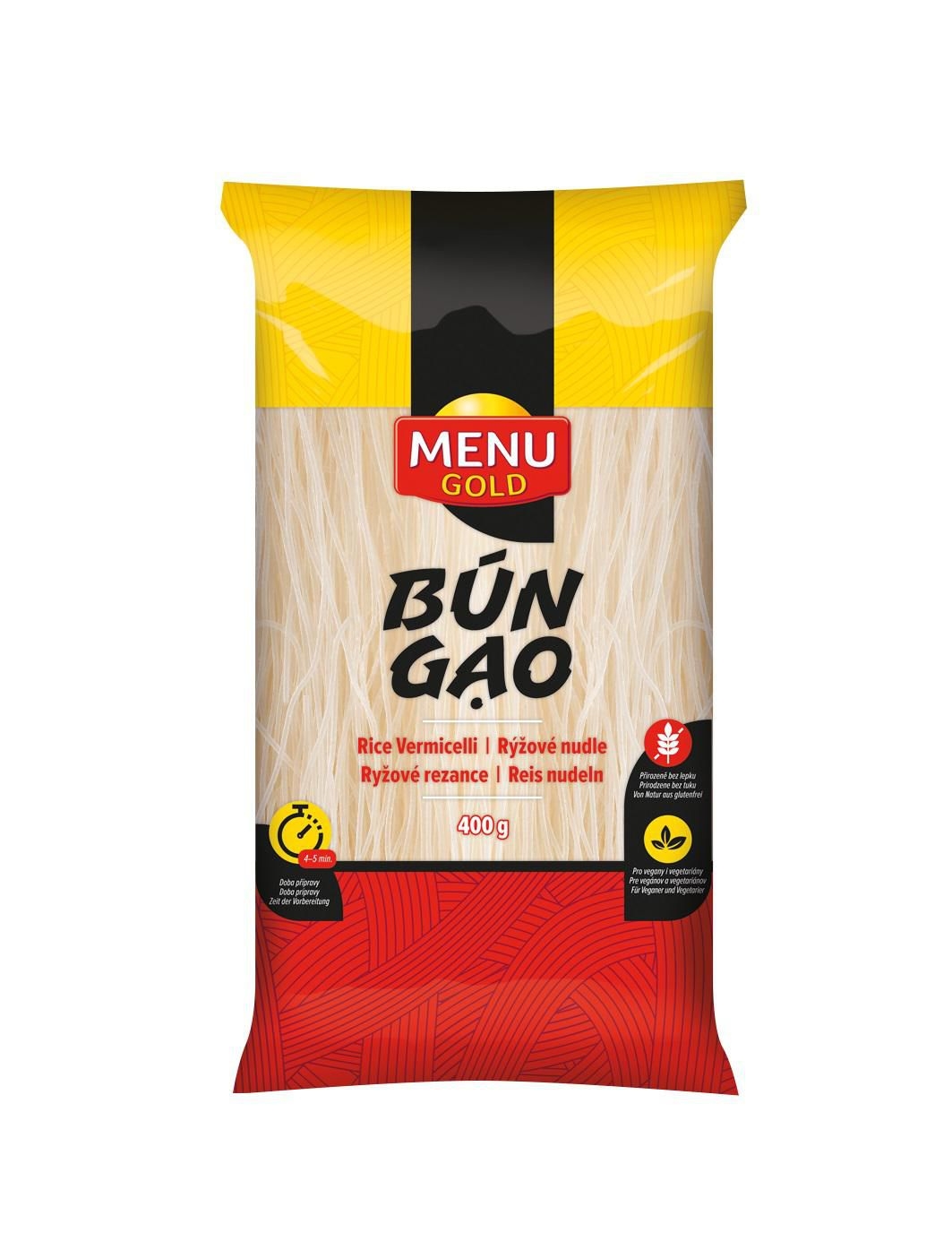 Trvanlivé potraviny - Menu Gold Rýžové nudle Bún Gao 400 g