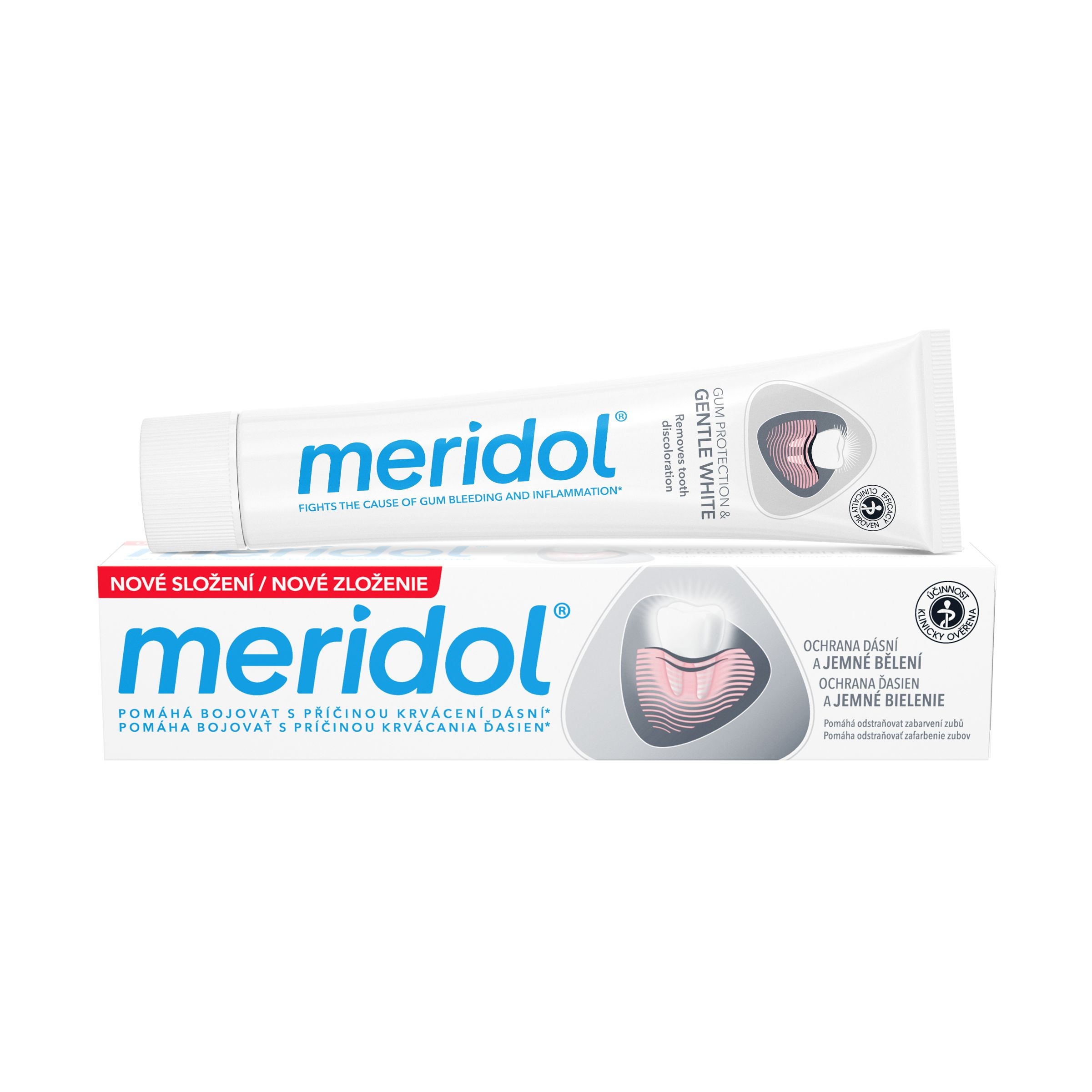 Drogerie a kosmetika - Meridol Gentle White zubní pasta 75 ml