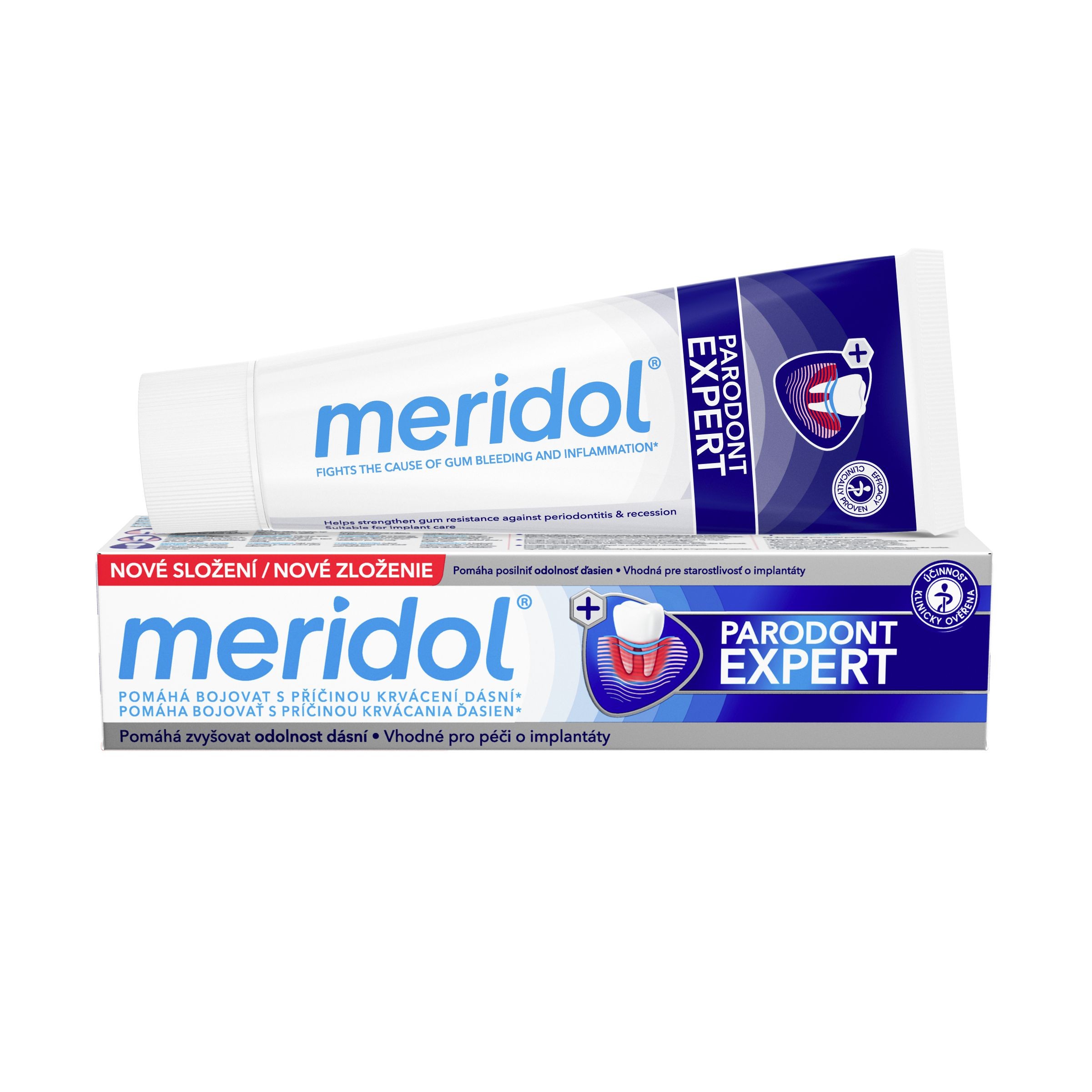 Drogerie a kosmetika - Meridol Parodont Expert Zubní pasta s fluoridem 75 ml