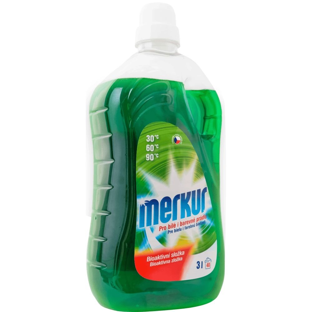 Drogerie a kosmetika - Merkur Gel univerzál pro bílé i barevné prádlo 60 praní