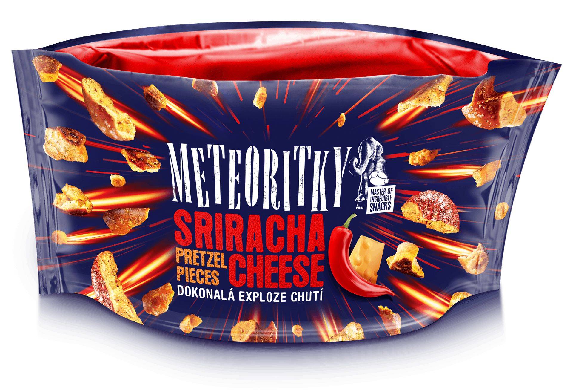 Trvanlivé potraviny - Meteoritky Sriracha Cheese 75g