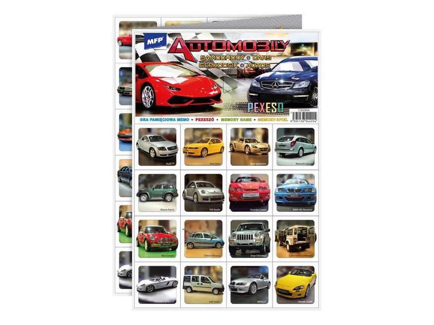 Domácnost a Zahrada - MFP Pexeso 3xA4 Automobily