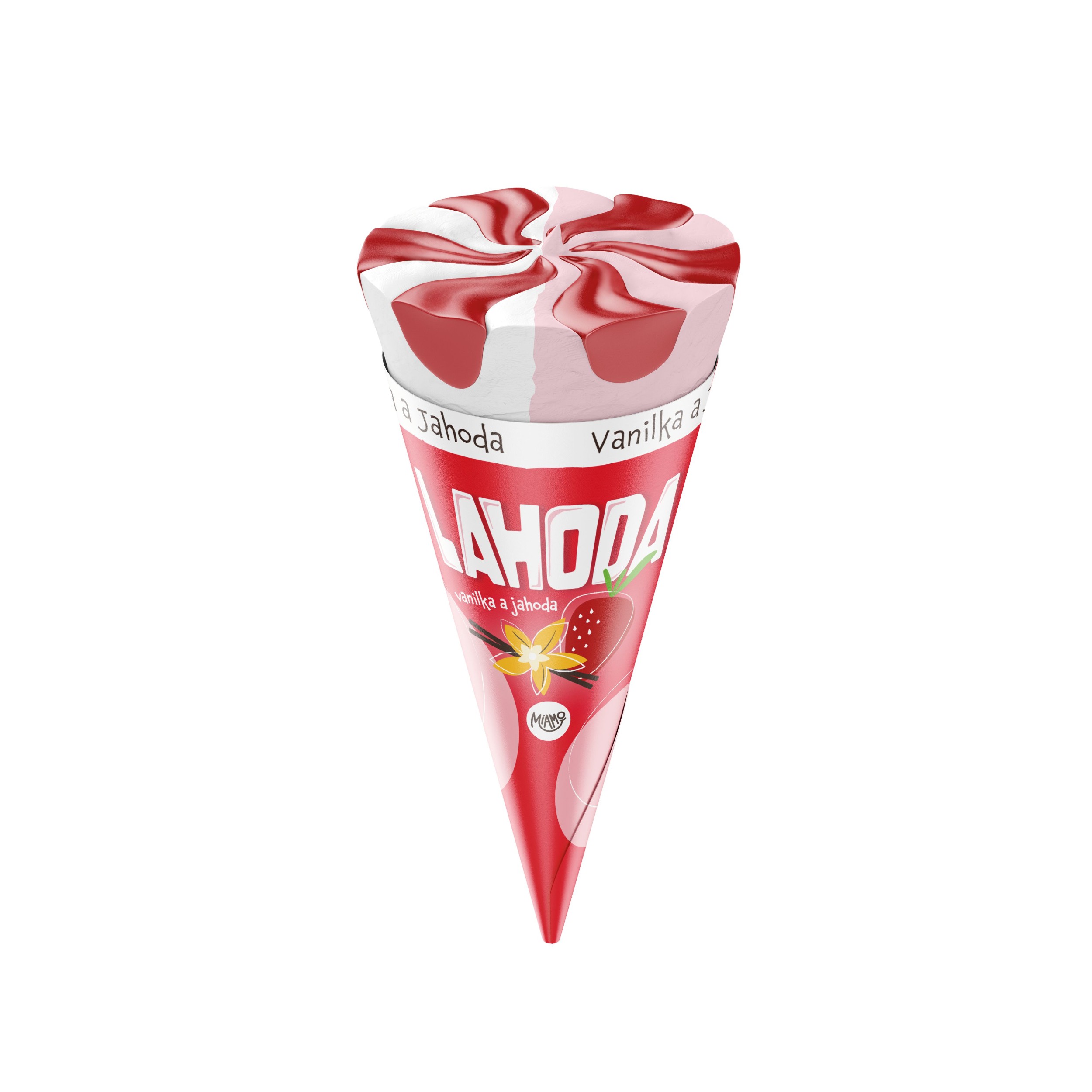 Mražené potraviny - Miamo Lahoda vanilka a jahoda 120ml