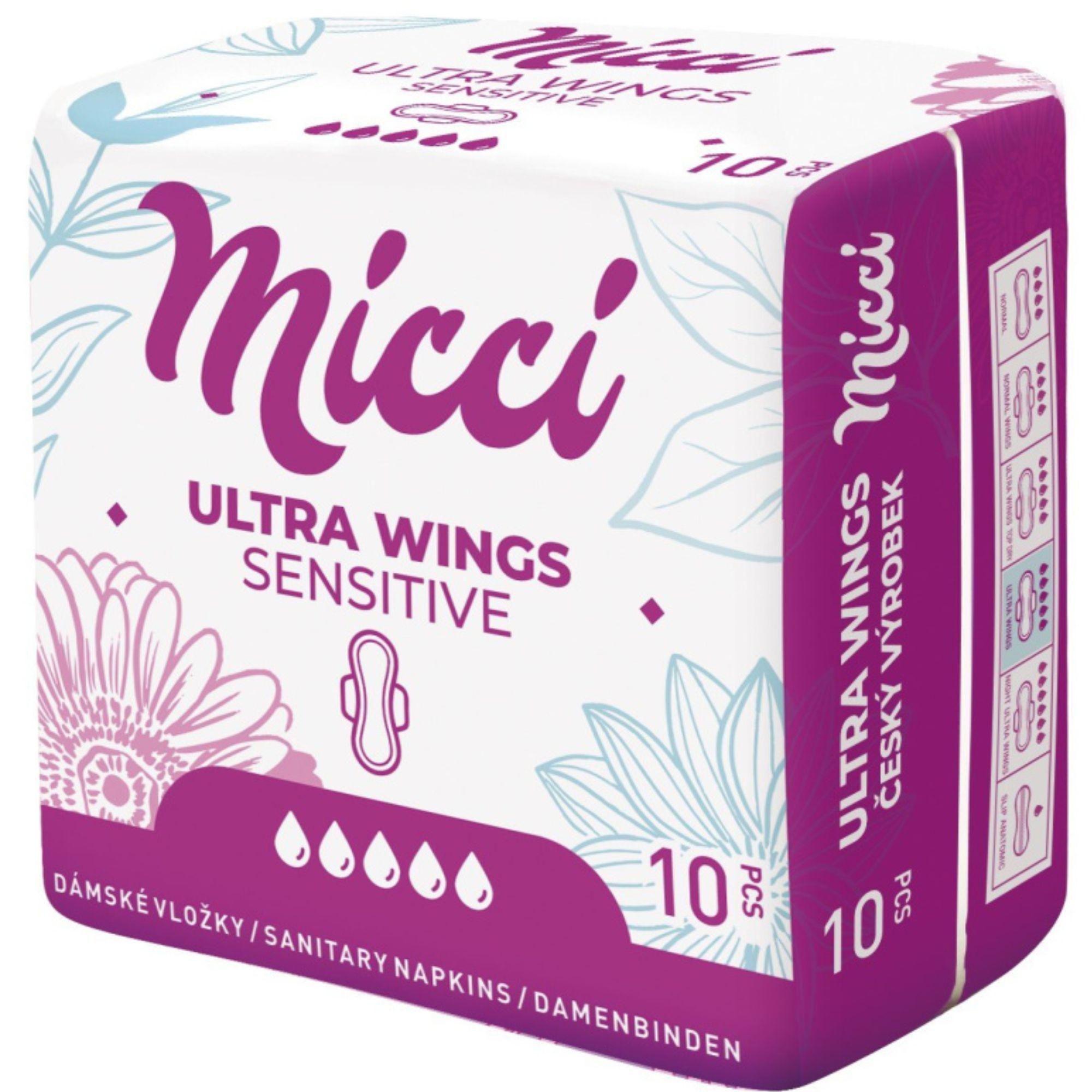 Drogerie a kosmetika - Micci křidélka ultra 10 ks