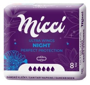 Drogerie a kosmetika - Micci night ultra s křidélky 8 ks