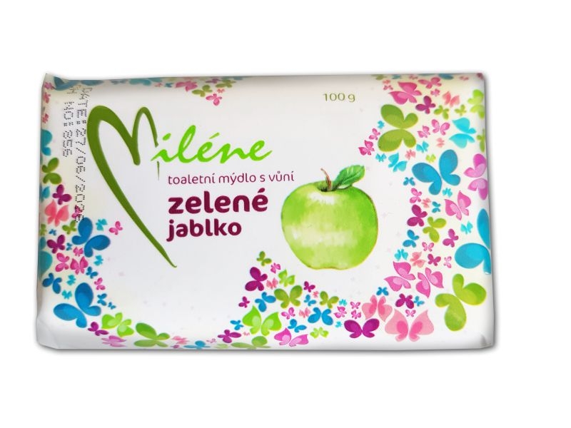 Drogerie a kosmetika - Miléne Mýdlo zelené jablko 100g