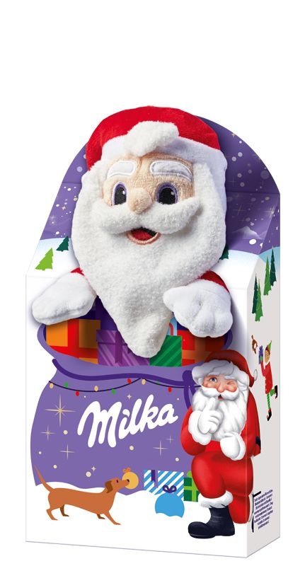Milka Balíček s plyšovou hračkou, mix čokolády 96g-0