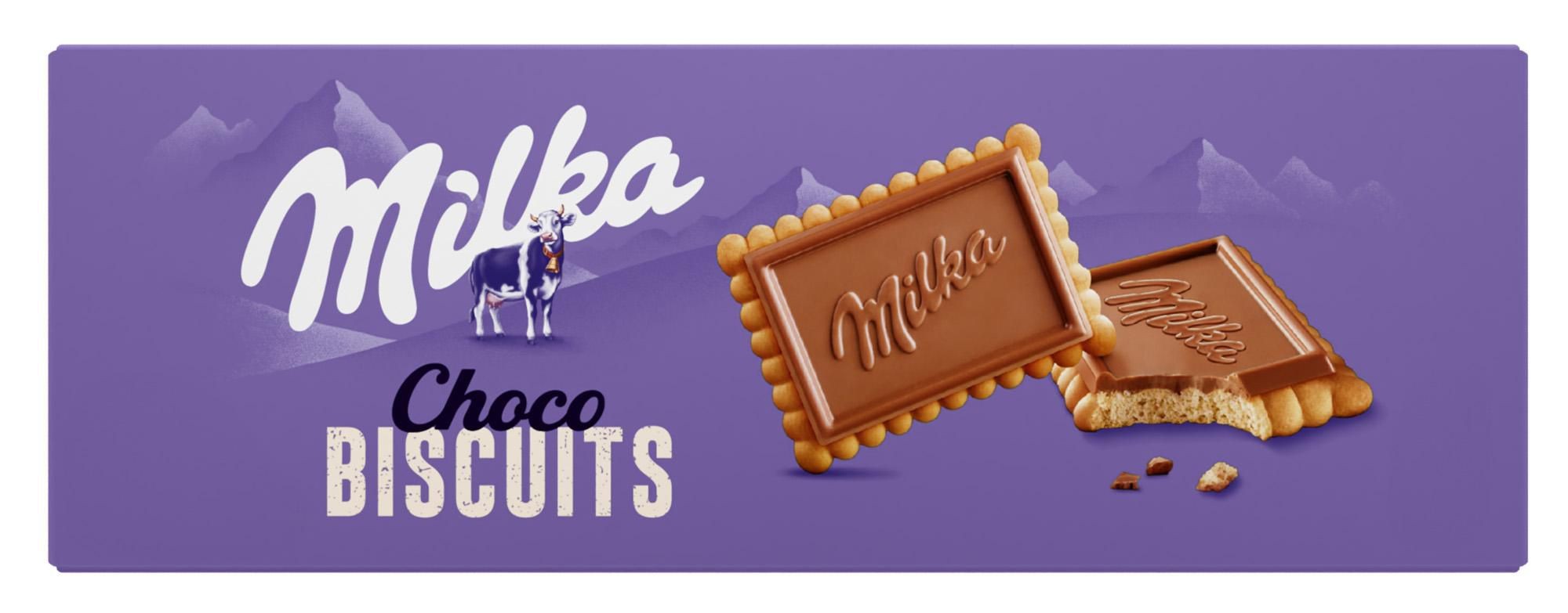 Trvanlivé potraviny - Milka Choco Biscuits sušenky s čokoládou 150g
