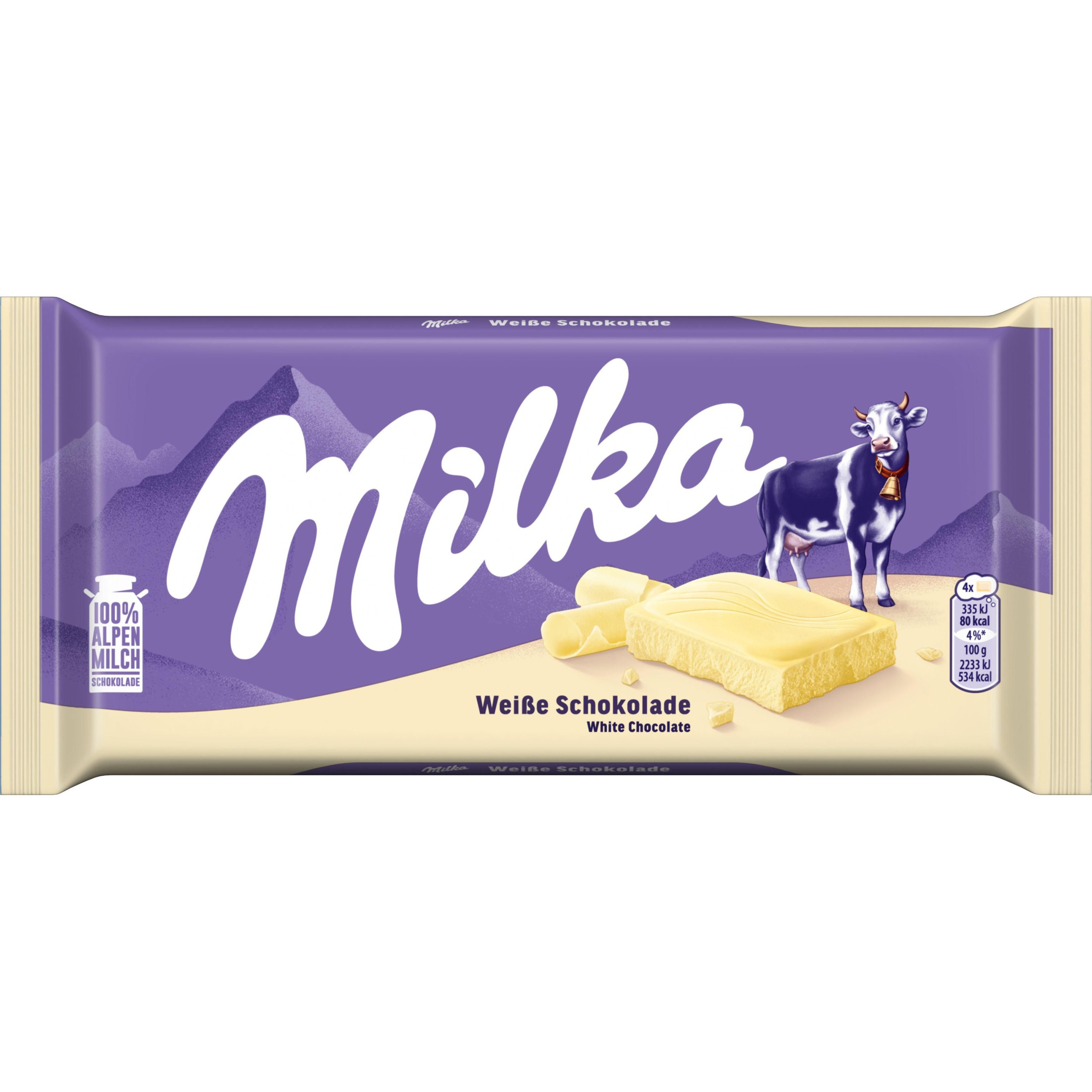 Trvanlivé potraviny - Milka čokoláda bílá 90g