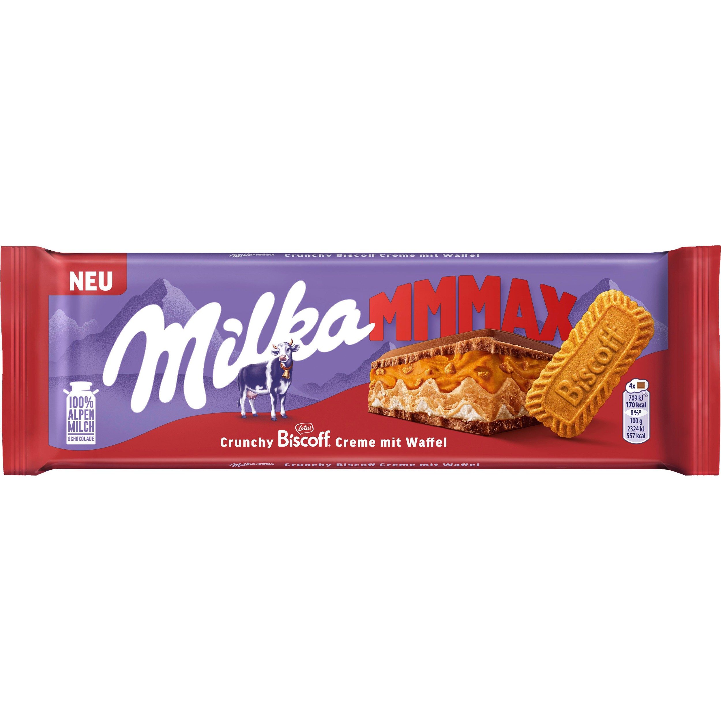 Trvanlivé potraviny - Milka čokoláda Biscoff 275g