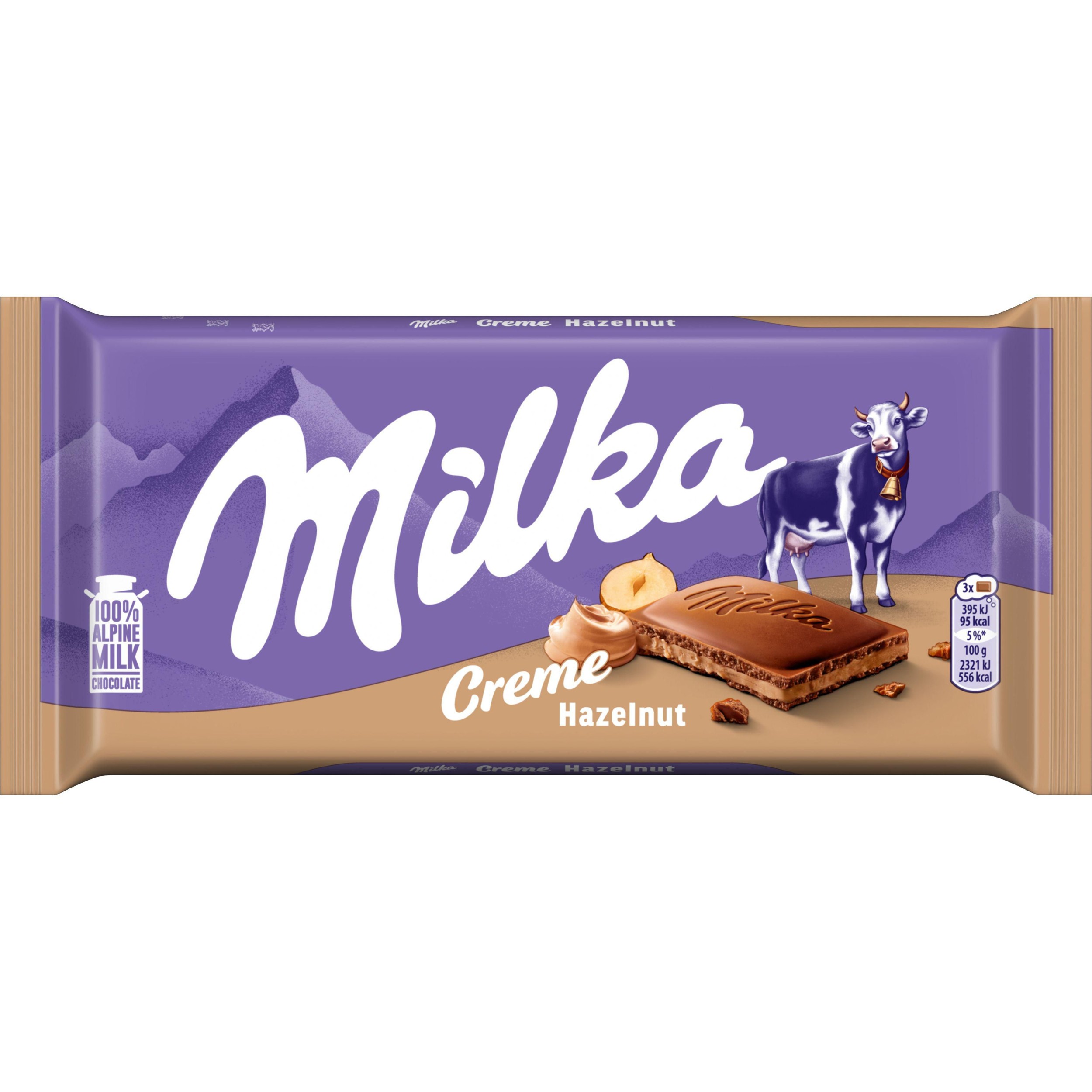 Trvanlivé potraviny - Milka čokoláda Hazelnut créme 85g