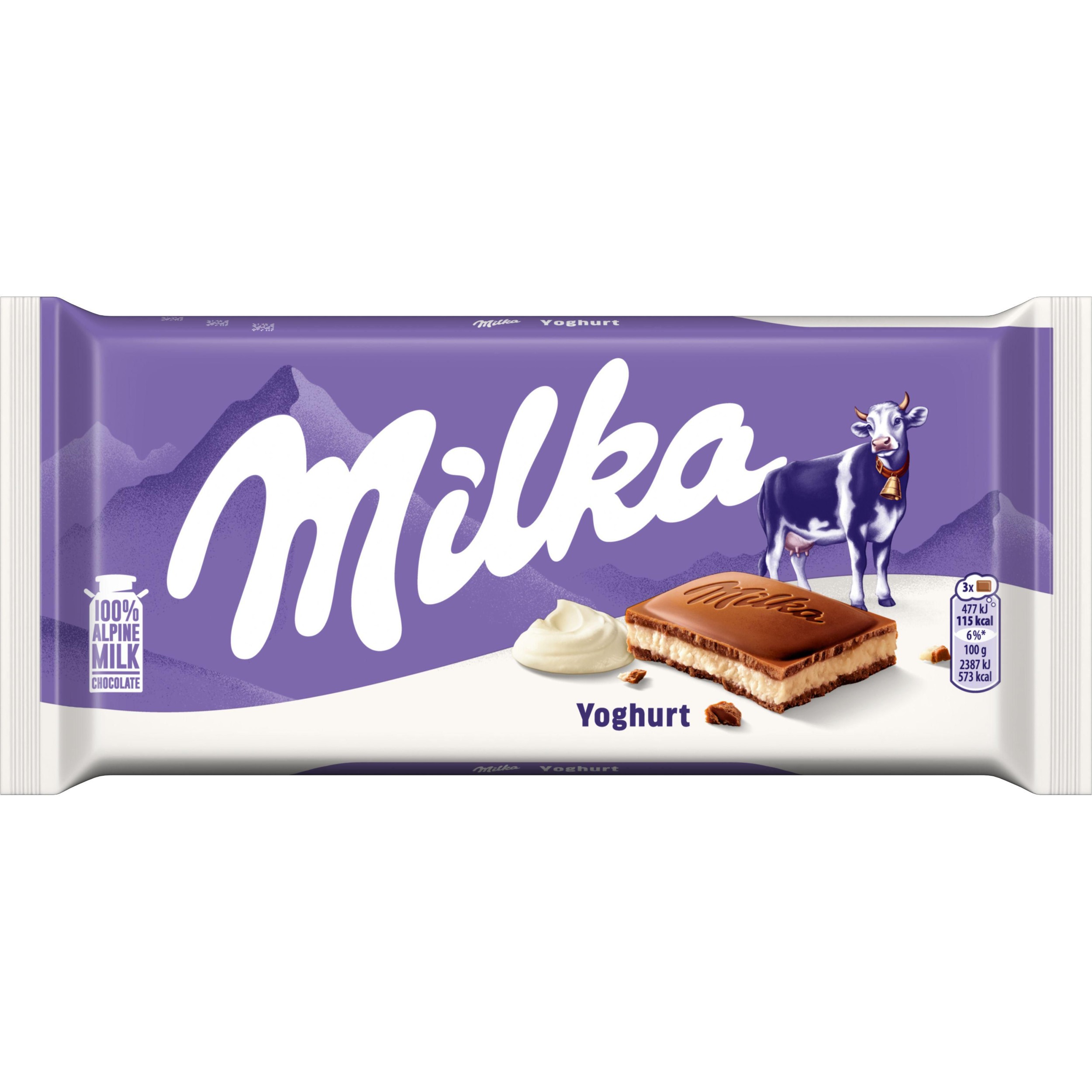 Trvanlivé potraviny - Milka čokoláda Jogurtová mléčná 100g