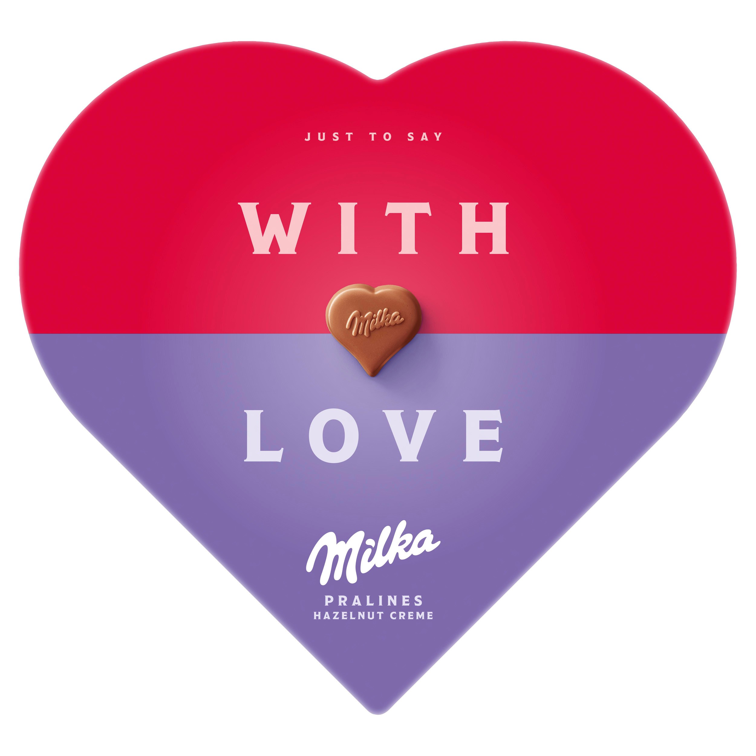 Trvanlivé potraviny - Milka I Love Milka bonboniéra, lískooříšková náplň 165g