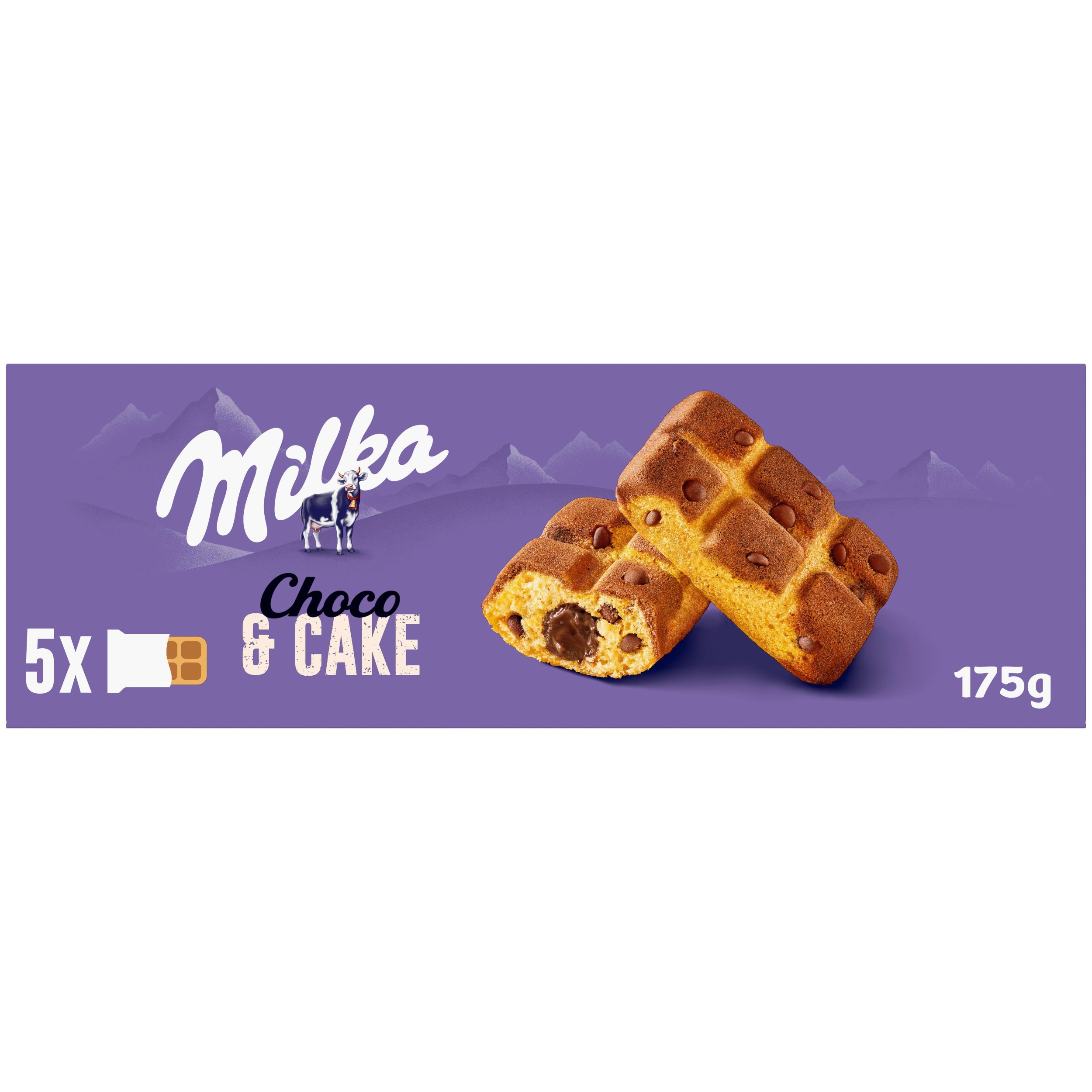 Milka jemné pečivo Cake & Choc čokoládová náplň 175g-0