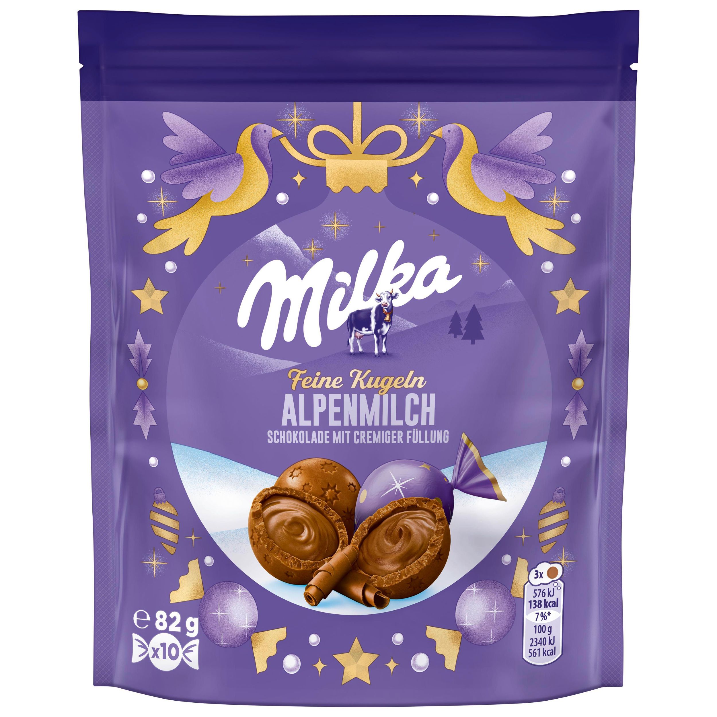 Trvanlivé potraviny - Milka Kuličky s mléčnou náplní 82g