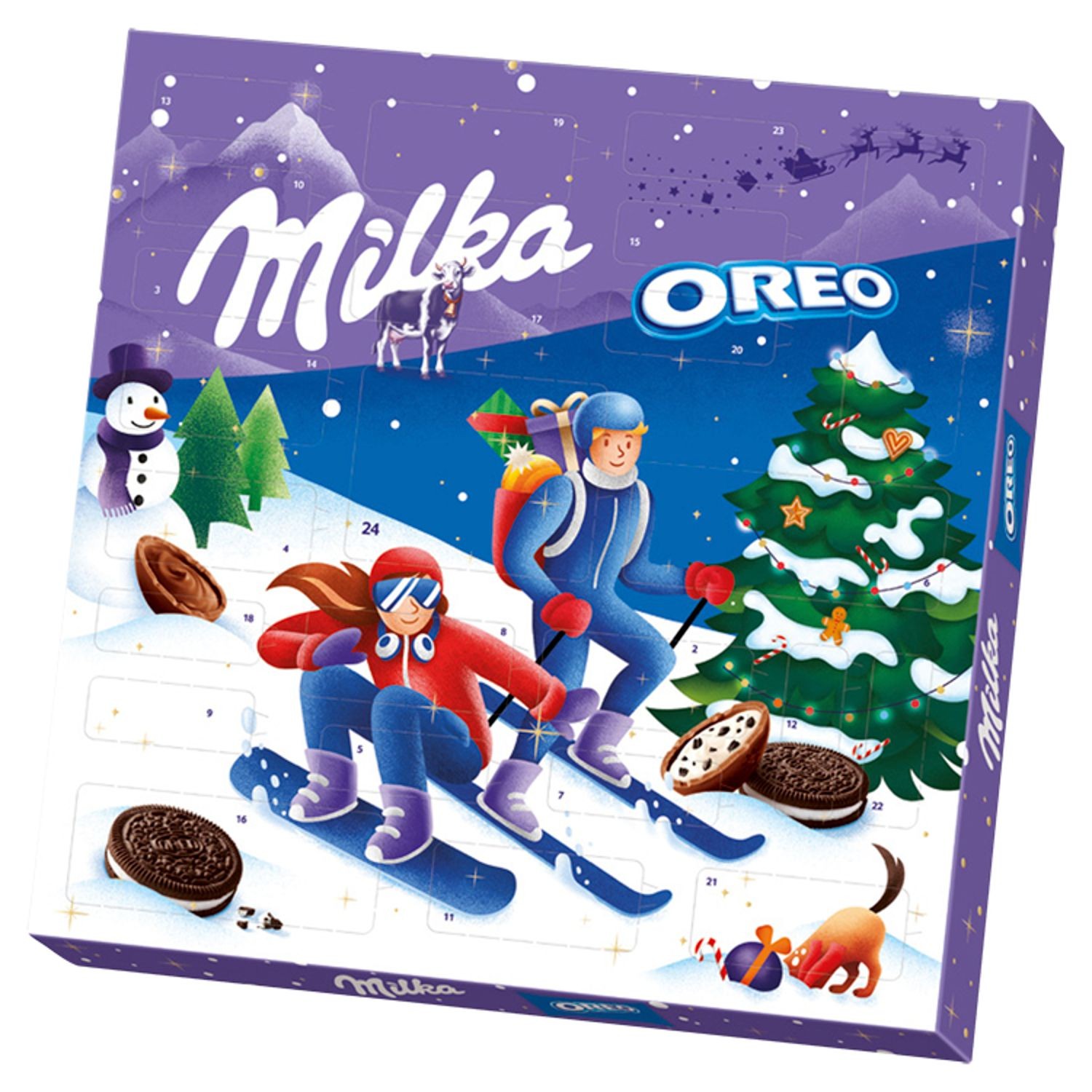 Milka Oreo Adventní kalendář z mléčné čokolády 284g-0