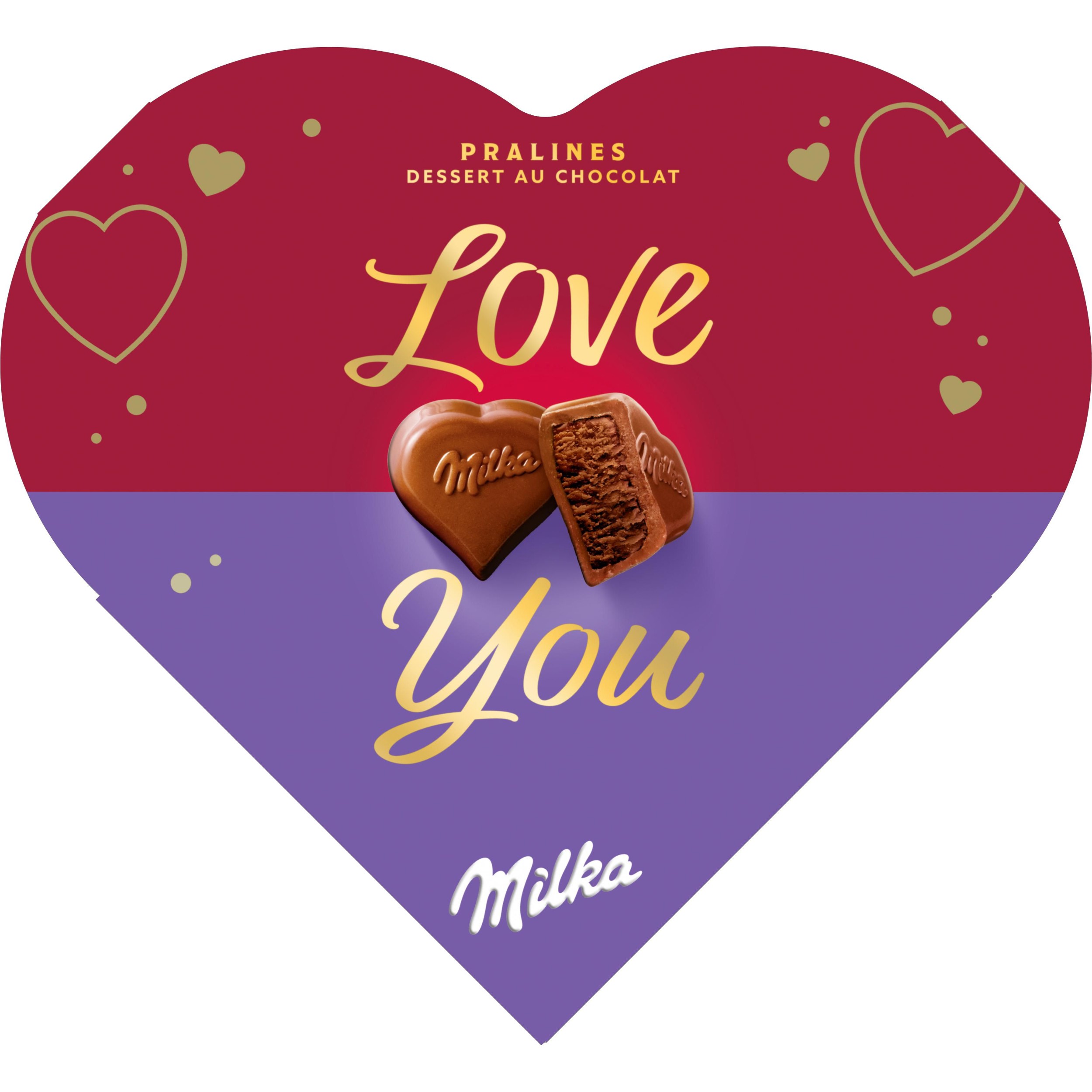 Trvanlivé potraviny - Milka Pralinky Love You bonboniéra, kakaový krém 44g