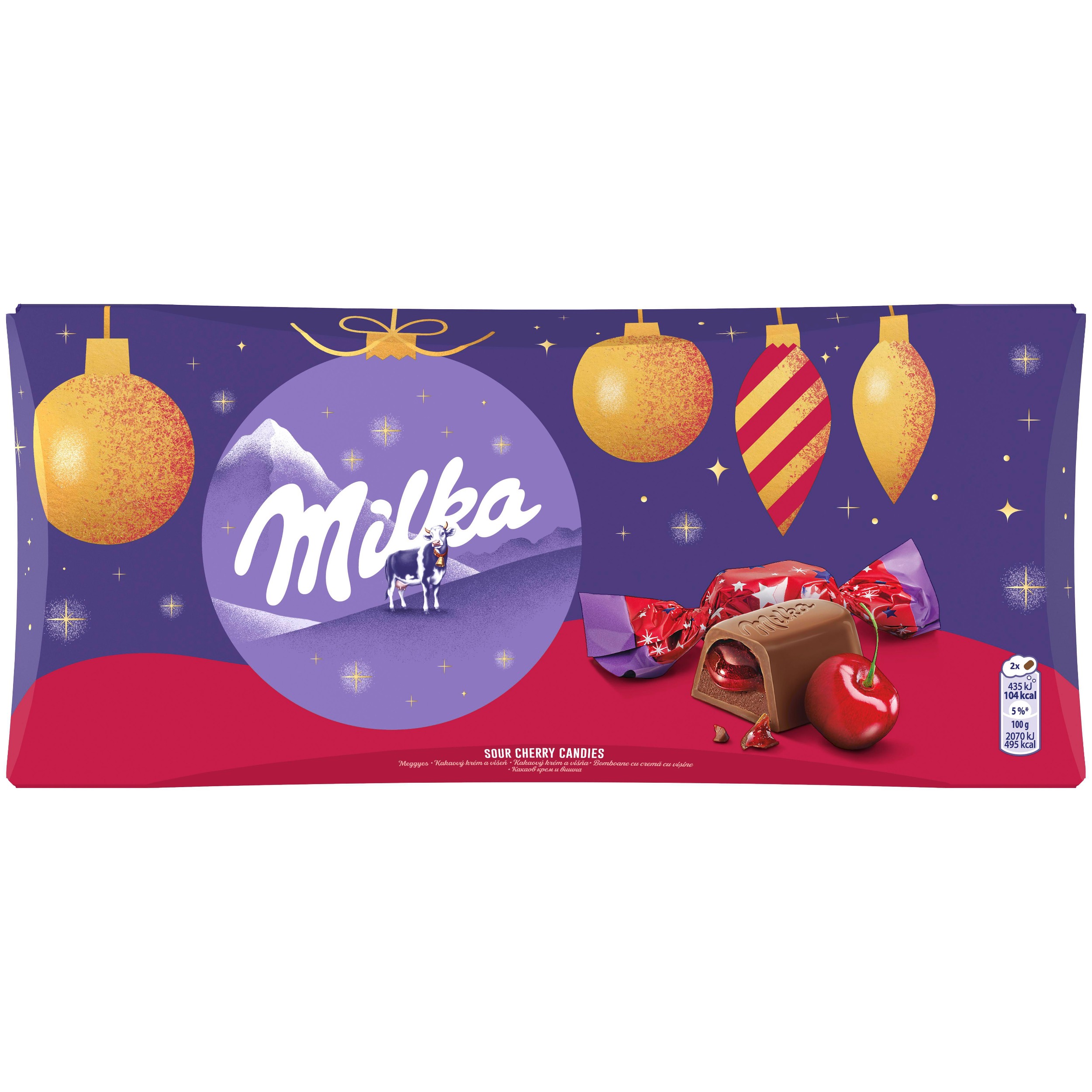 Trvanlivé potraviny - Milka Salonky s višňovou náplní 255g