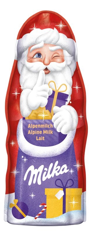 Trvanlivé potraviny - Milka Santa  různé barvy 45g