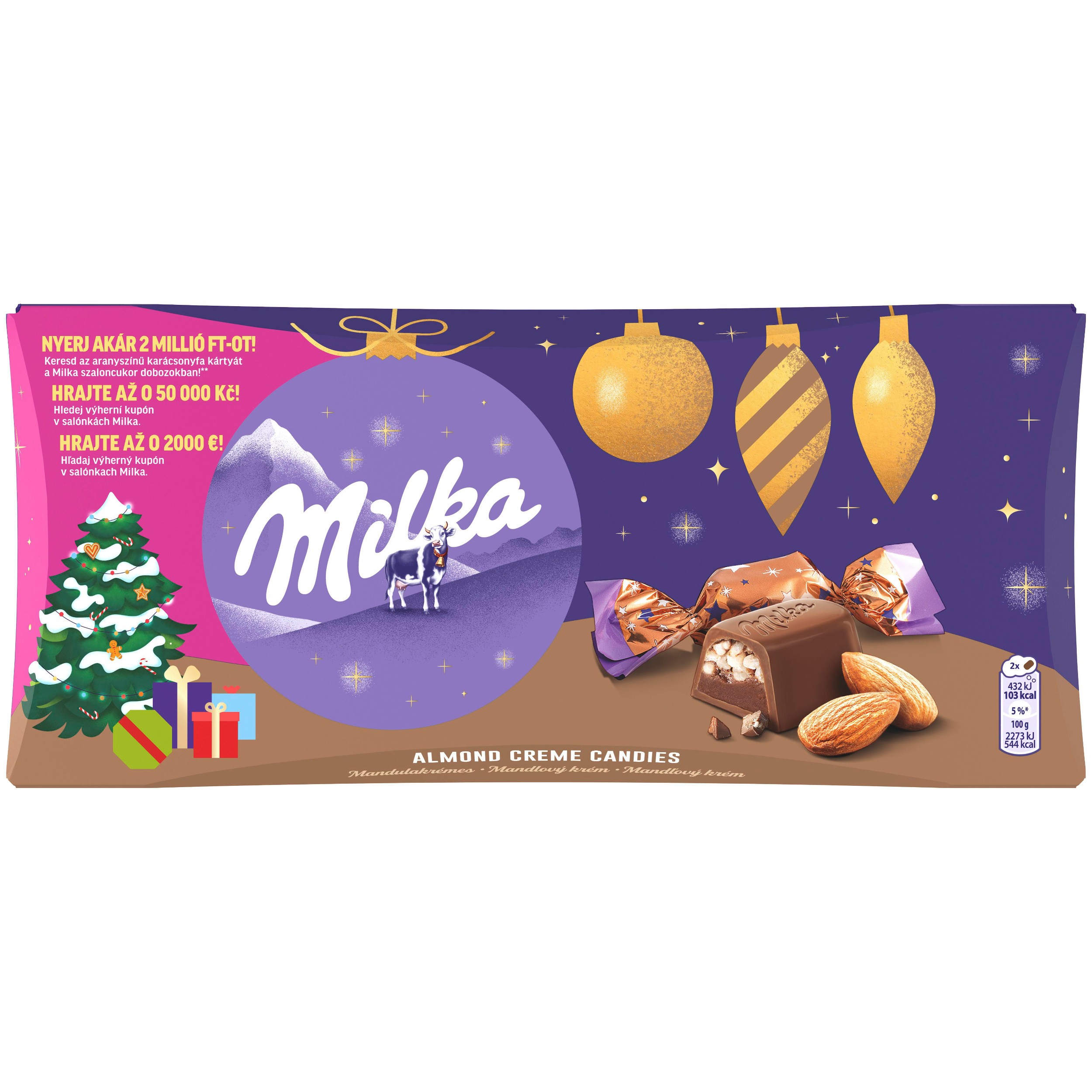 Trvanlivé potraviny - Milka Vánoční salonky mandlové 255g