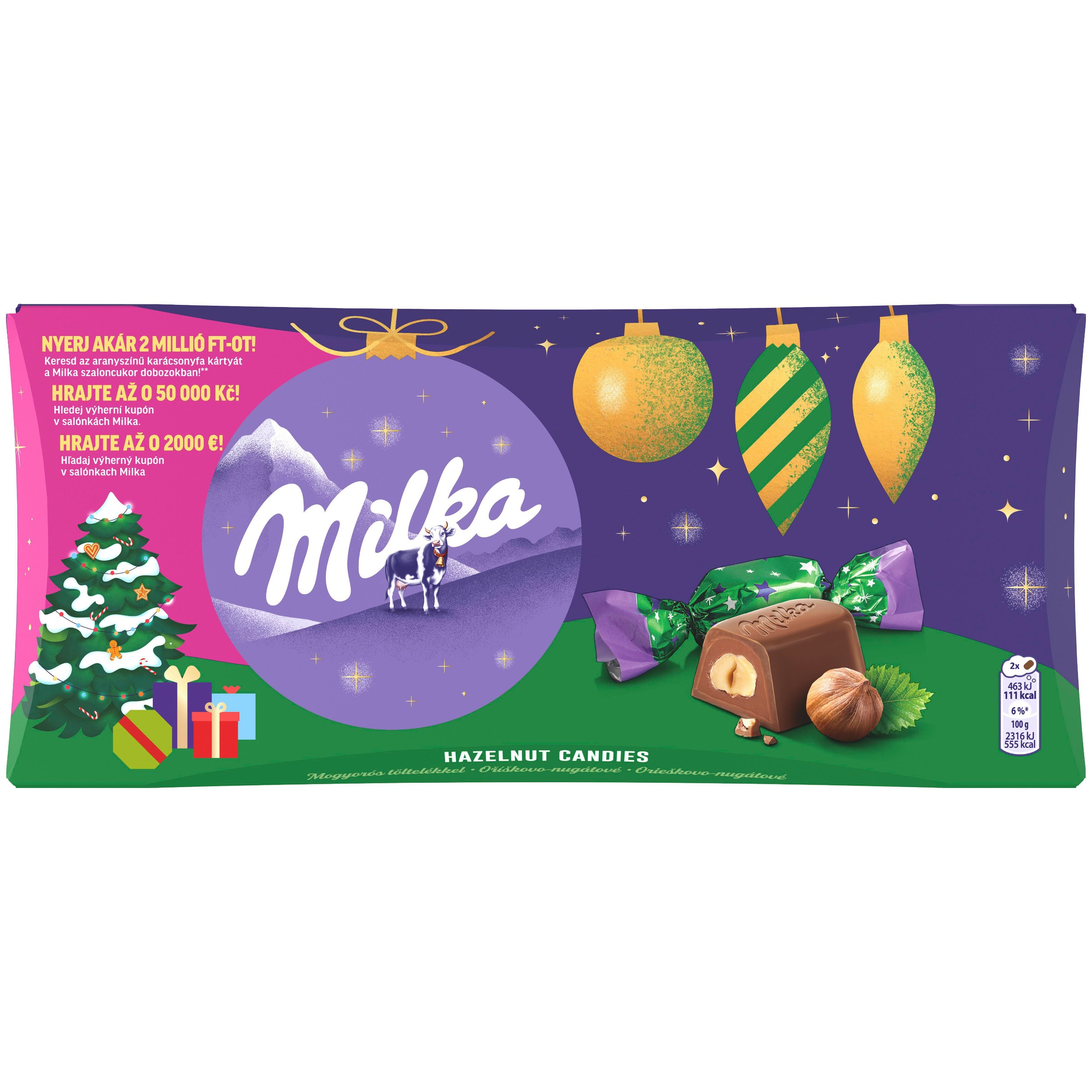Trvanlivé potraviny - Milka Vánoční salonky oříškové 255g