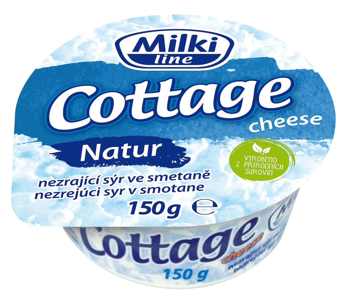 Mléčné a chlazené - Milki Line Cottage Cheese nezrající sýr ve smetaně 150 g