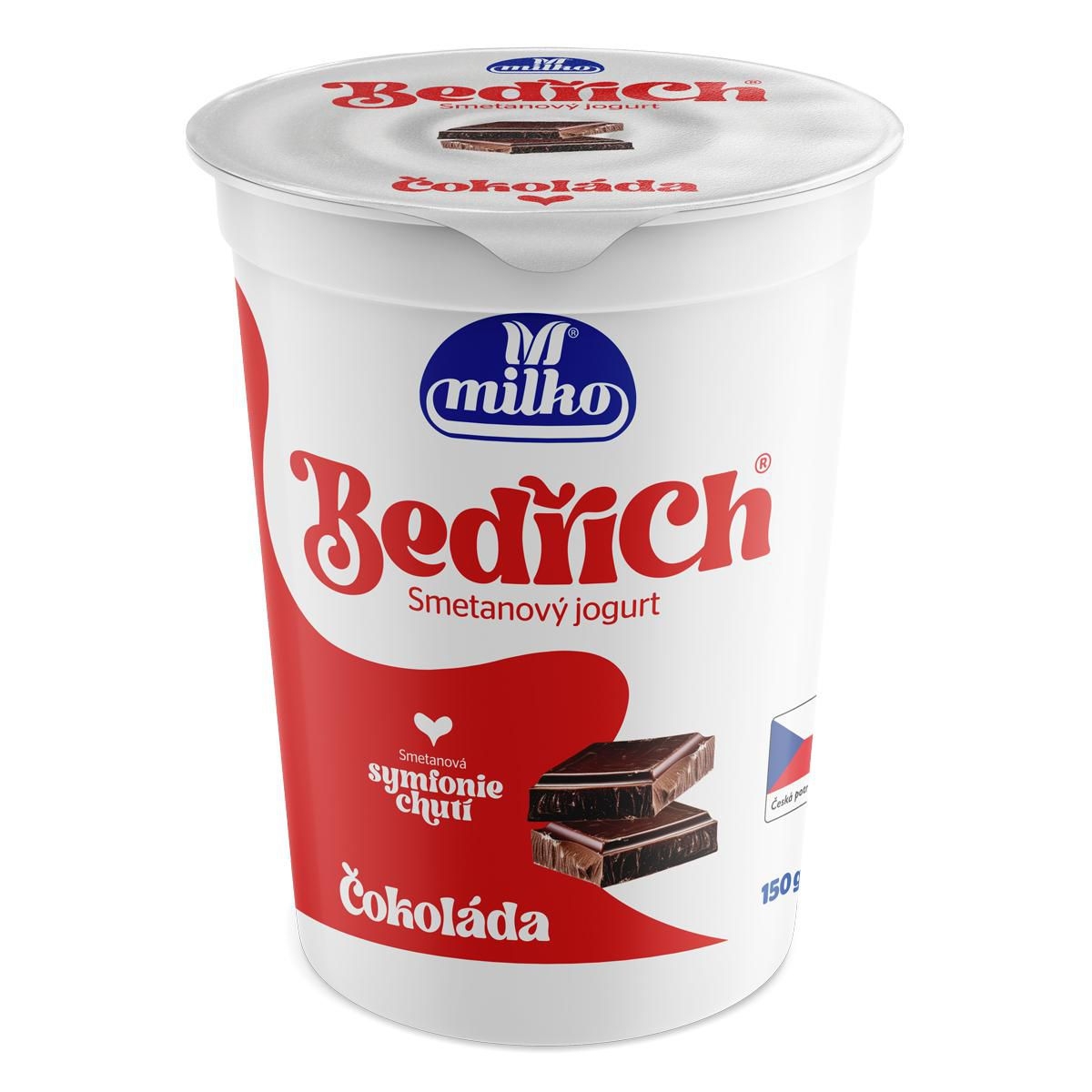 Mléčné a chlazené - Milko Bedřich smetanový jogurt čokoláda 10% 150g