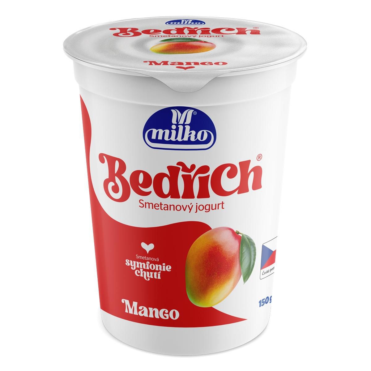 Mléčné a chlazené - Milko Bedřich smetanový jogurt mango 10% 150g