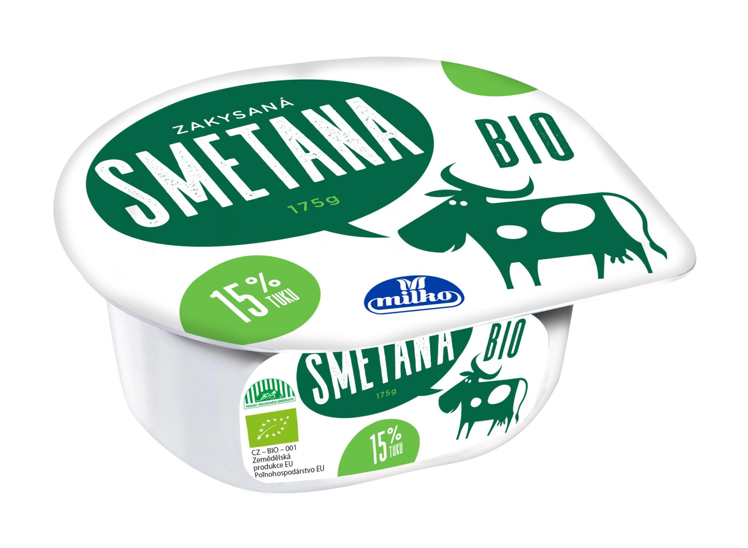 Mléčné a chlazené - Milko BIO zakysaná smetana 175 g