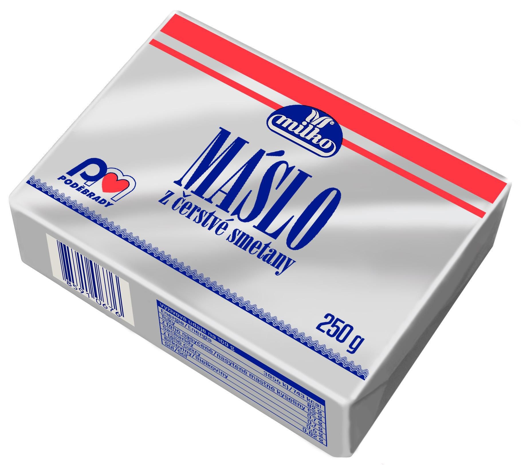 Mléčné a chlazené - Milko Máslo čerstvé 250 g