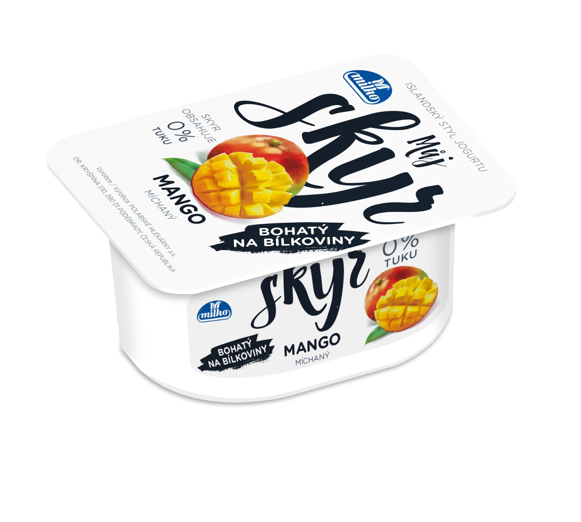 Mléčné a chlazené - Milko Můj Skyr 0% mango 16ks/krt 130g