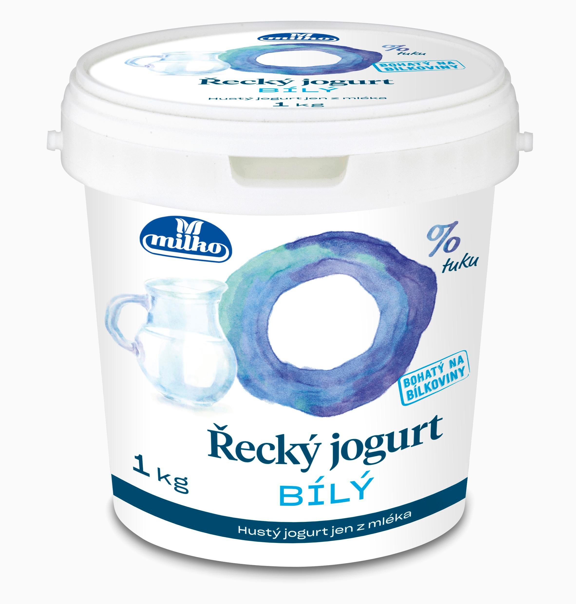 Mléčné a chlazené - Milko Řecký jogurt 0% bílý 1 kg