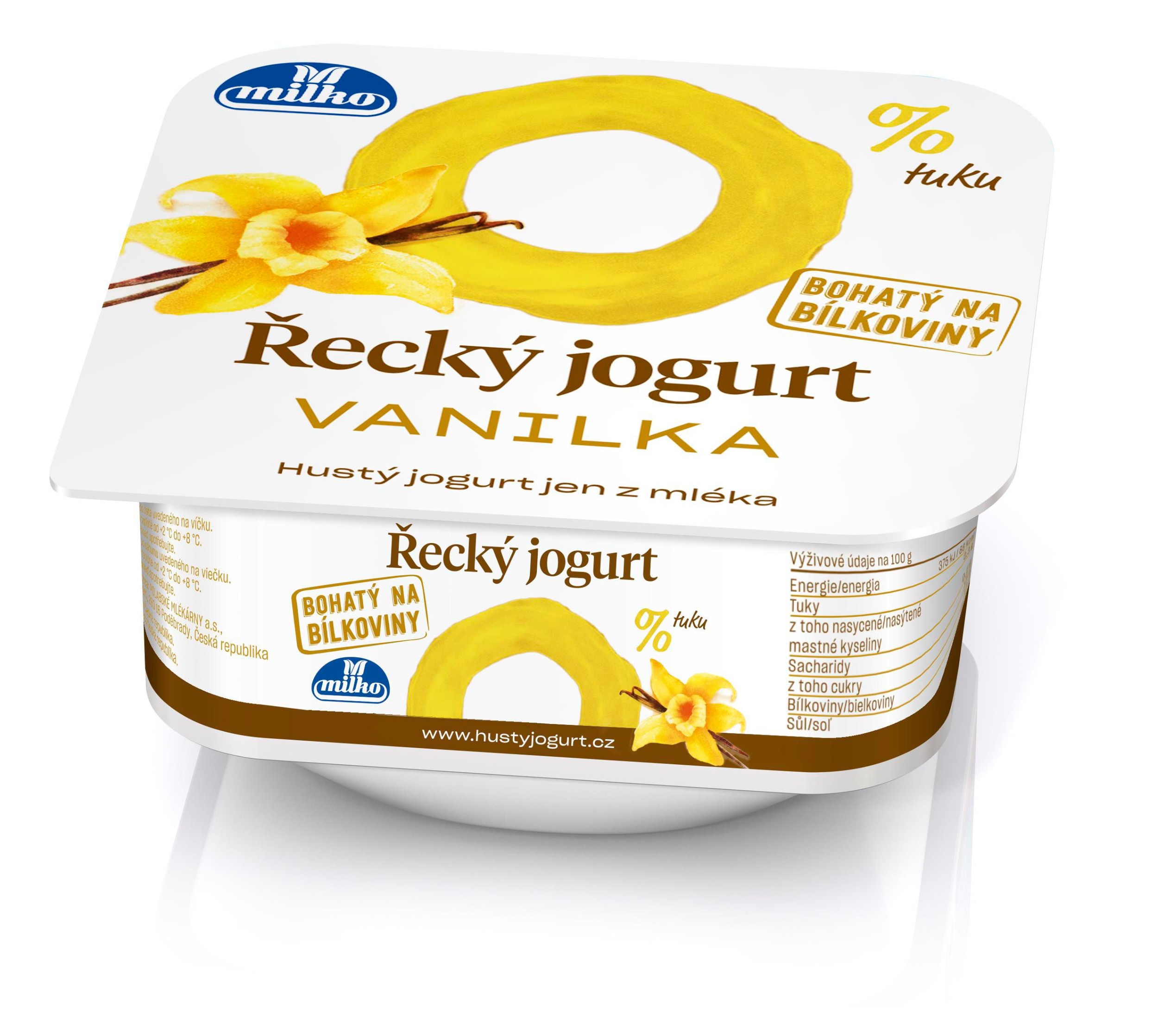 Mléčné a chlazené - Milko Řecký jogurt 0% vanilka 140g