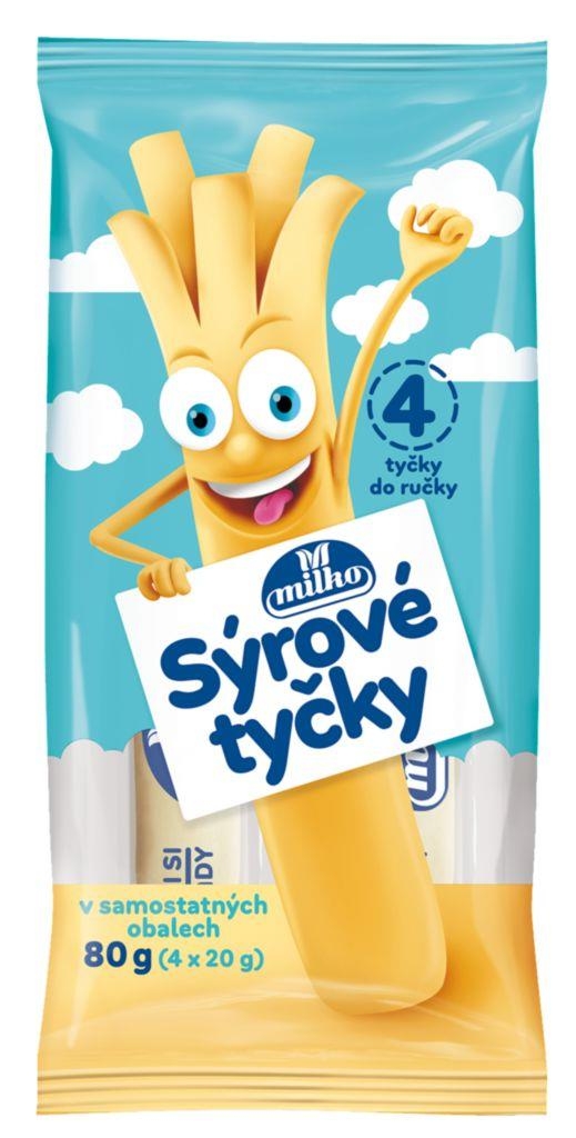 Mléčné a chlazené - Milko sýrové tyčky pařené 80g