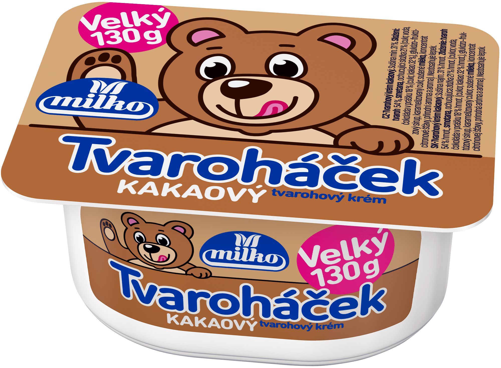 TOP produkty - Milko Tvaroháček kakaový velký 130g