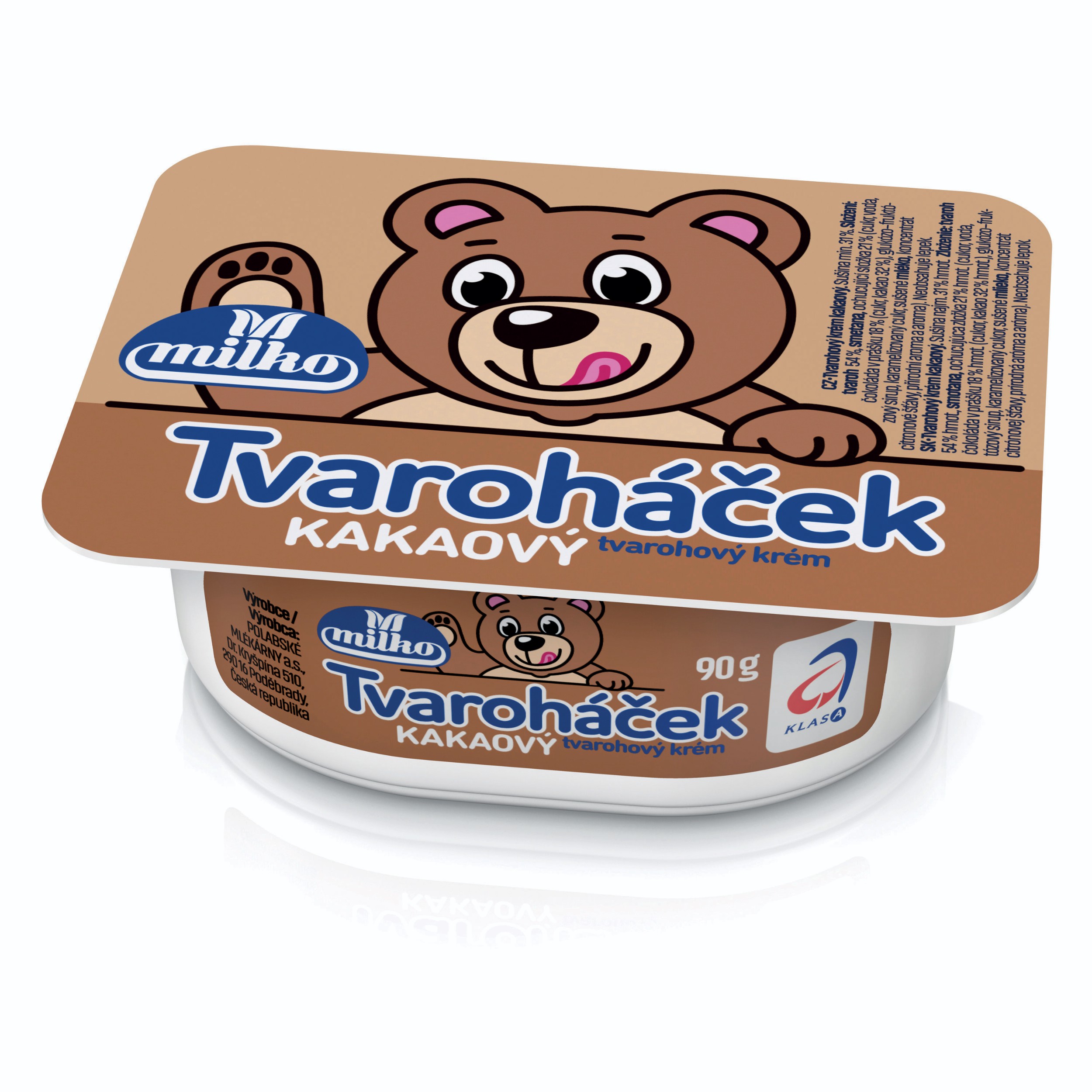 Mléčné a chlazené - Milko Tvaroháček tvarohový krém kakaový 90 g