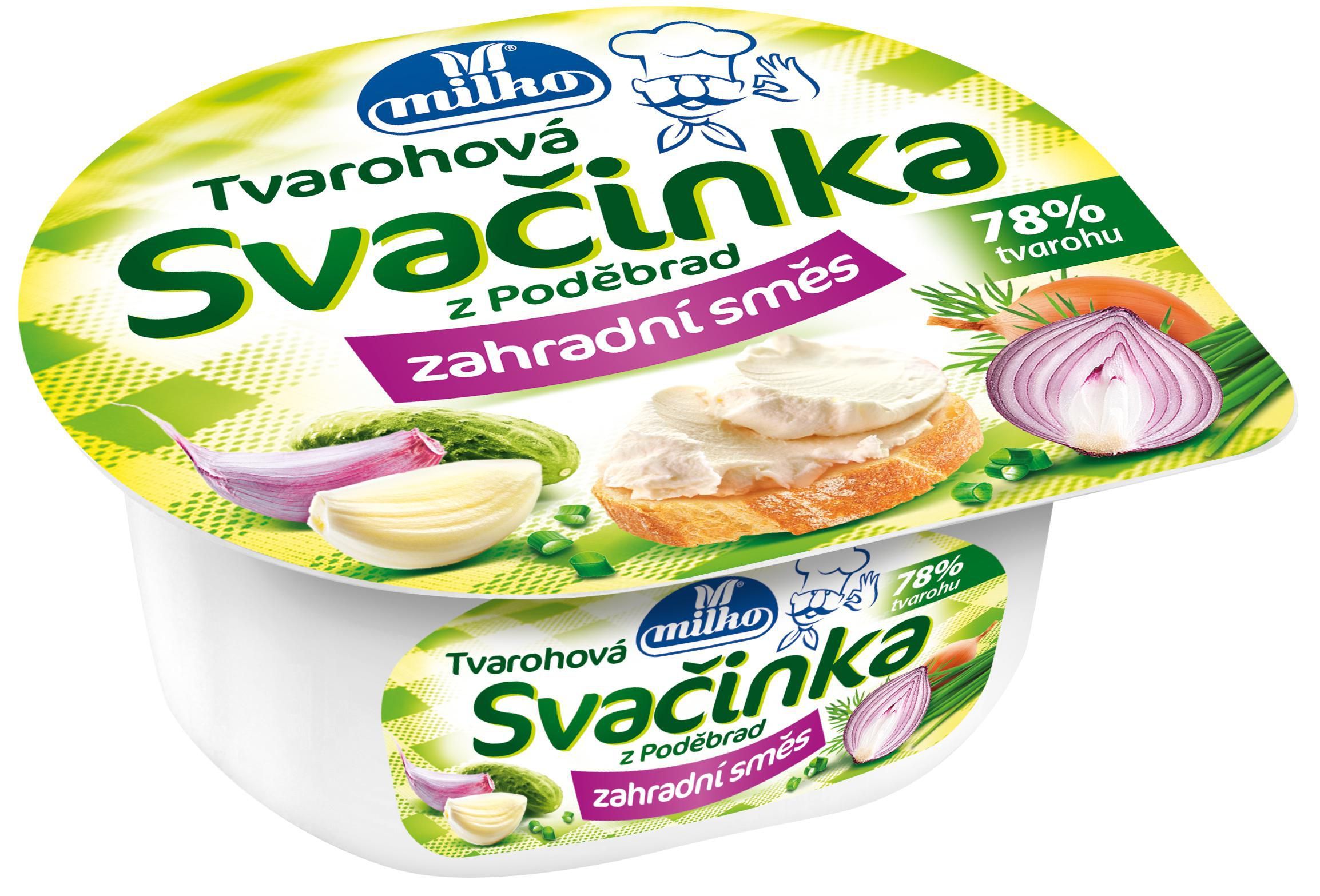 Mléčné a chlazené - Milko Tvarohová svačinka zahradní směs 130 g