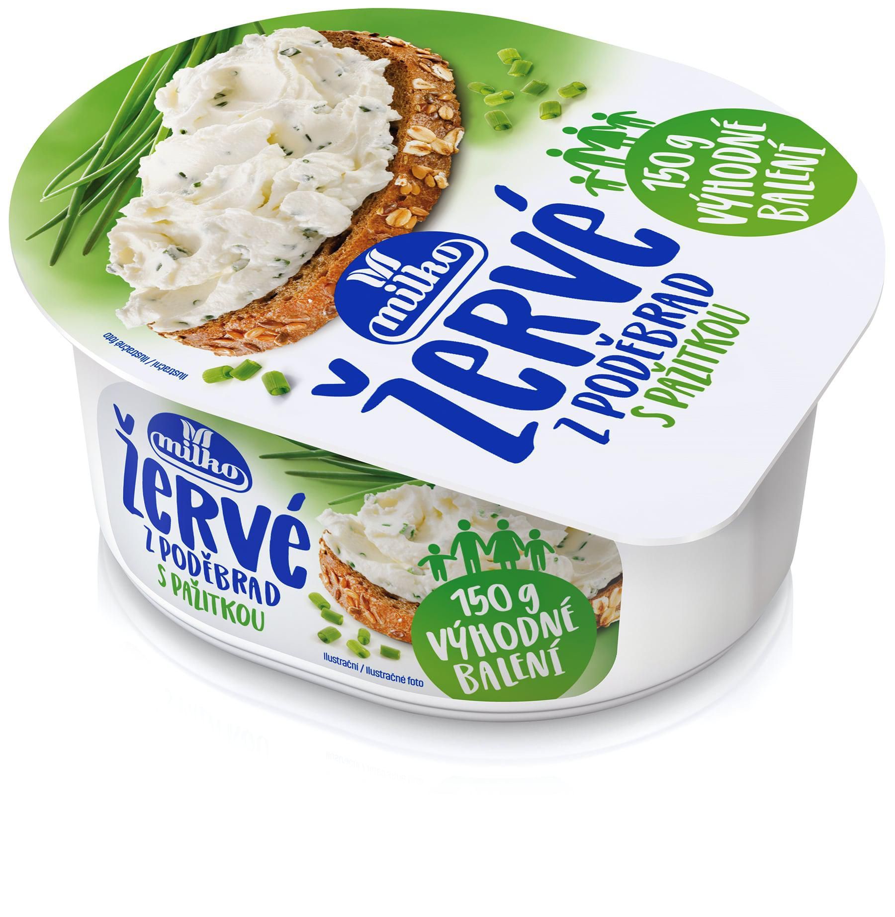 Mléčné a chlazené - Milko Žervé pažitka 150g výhodné balení
