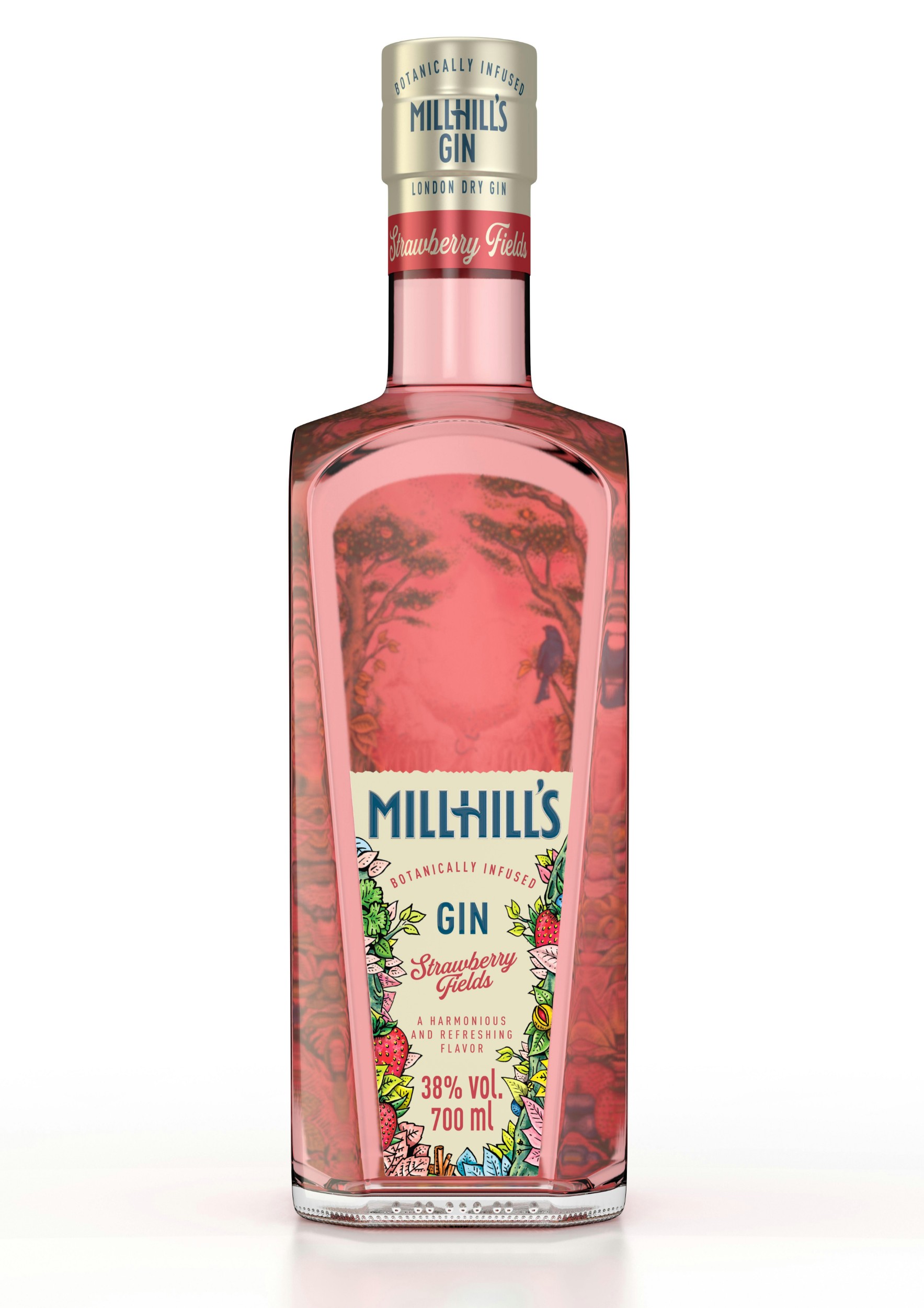 Nápoje - Millhill´s Strawberry 38% 0,7 l