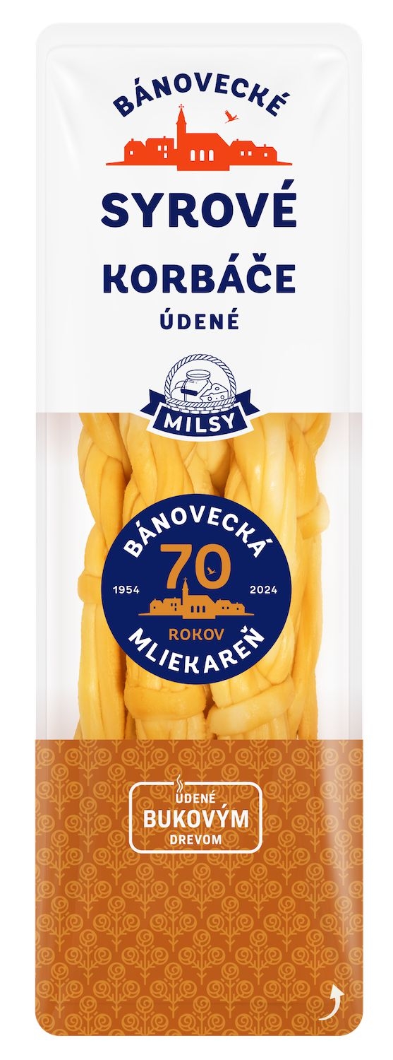 Mléčné a chlazené - Milsy Bánovecké korbáčiky údené 80 g