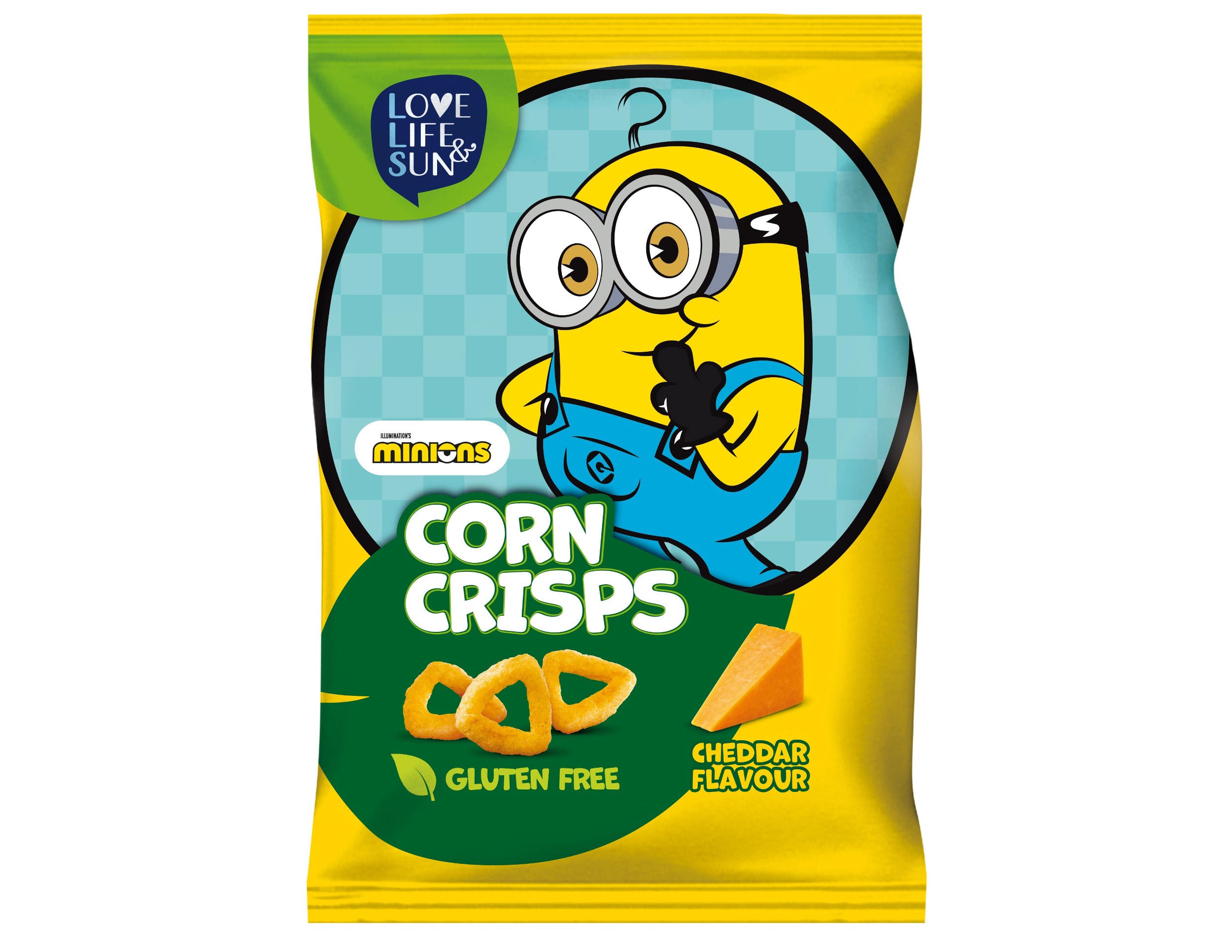 Zdravý svět - MINIONS Corn Crisps Cheddar Cheese flavour 50g