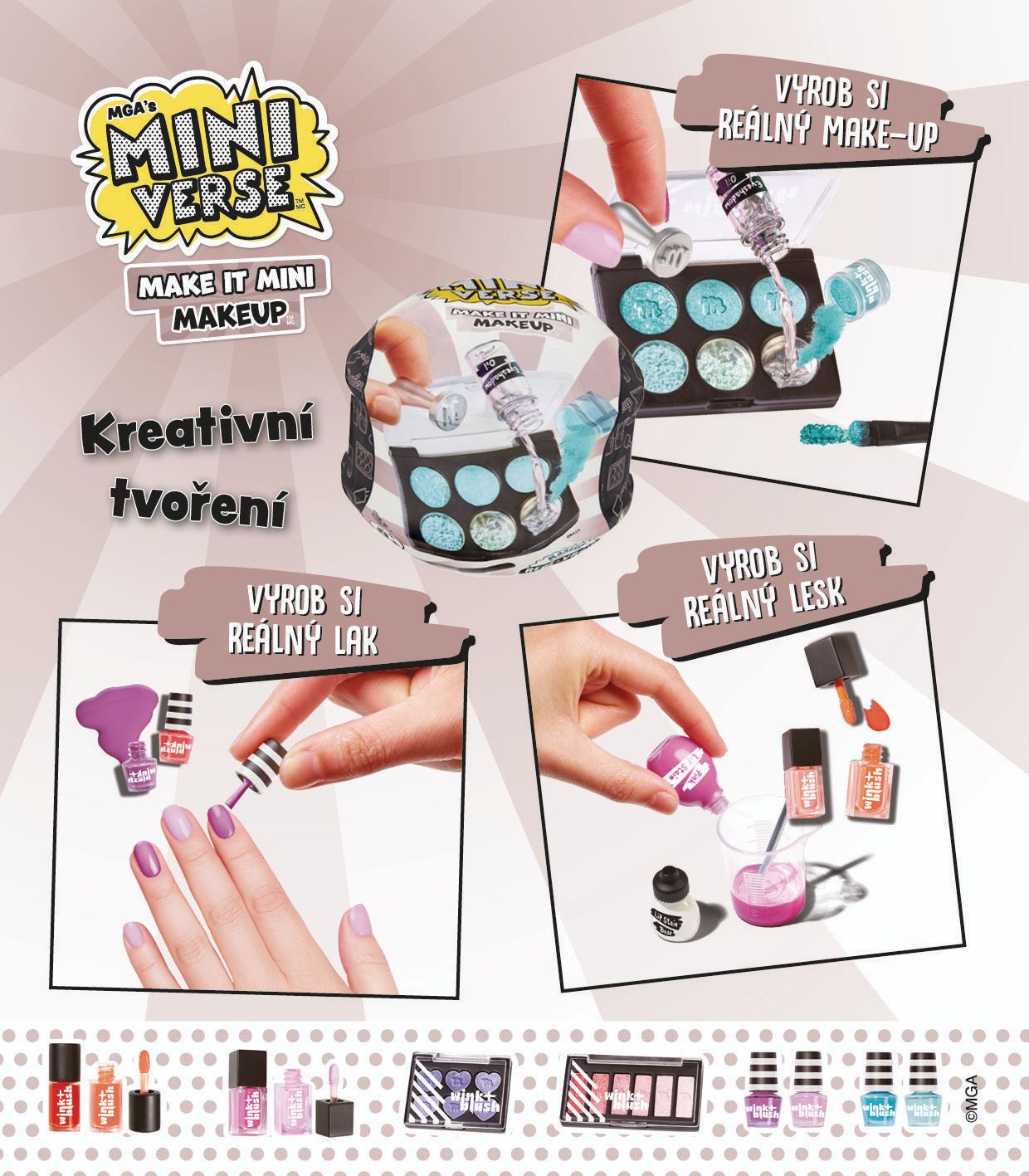 Svět dětí - Miniverse - Make It Mini Make up, série 1, více motivů