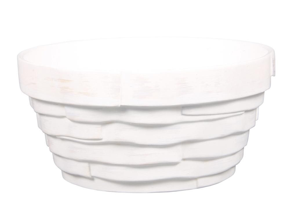 Domácnost a Zahrada - Miska BONSAI WHITE keramická matná béžovo-bílá d18x9cm