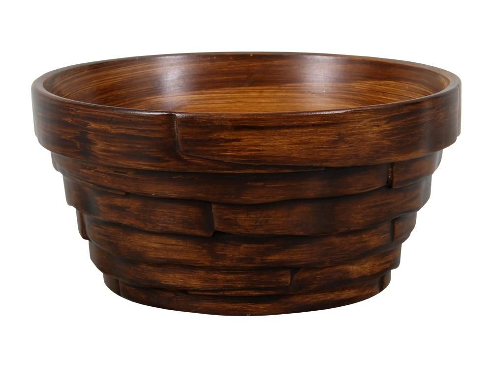Domácnost a Zahrada - Miska BONSAI WOOD keramická matná tmavě hnědá d18x9cm