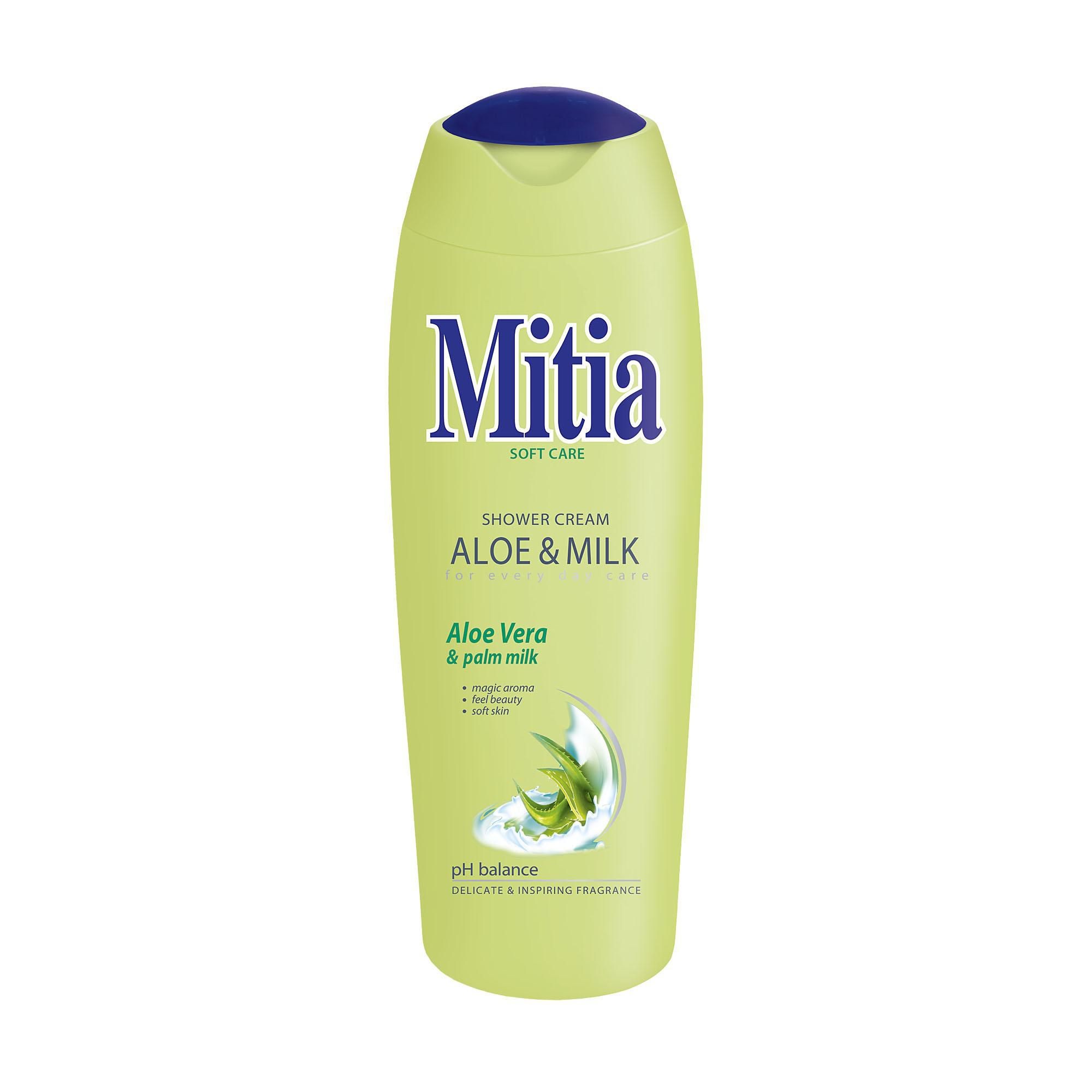 Mitia Aloe & Milk sprchový krém 400 ml