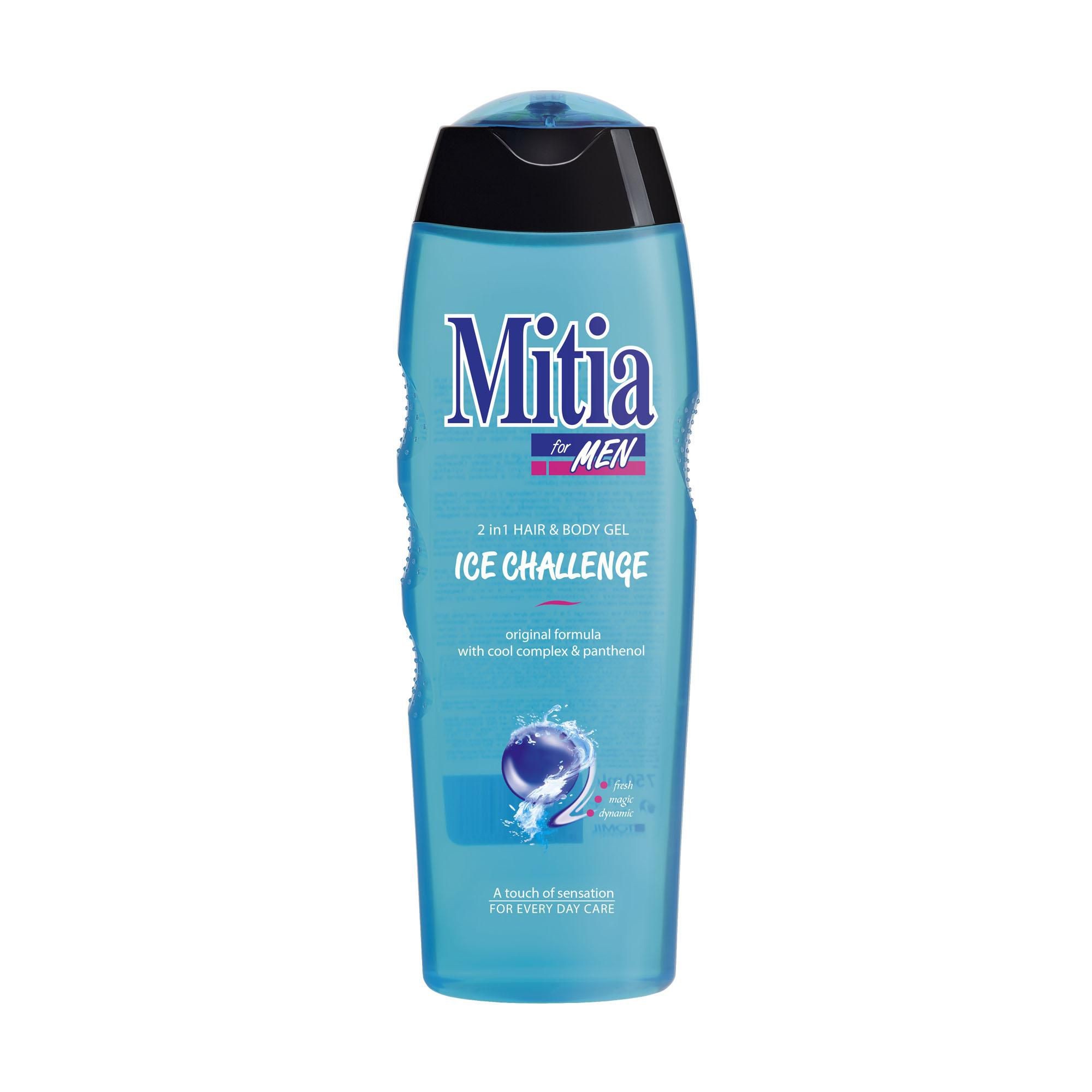 Drogerie a kosmetika - Mitia Ice Challenge Sprchový gel pro muže 2in1 750 ml