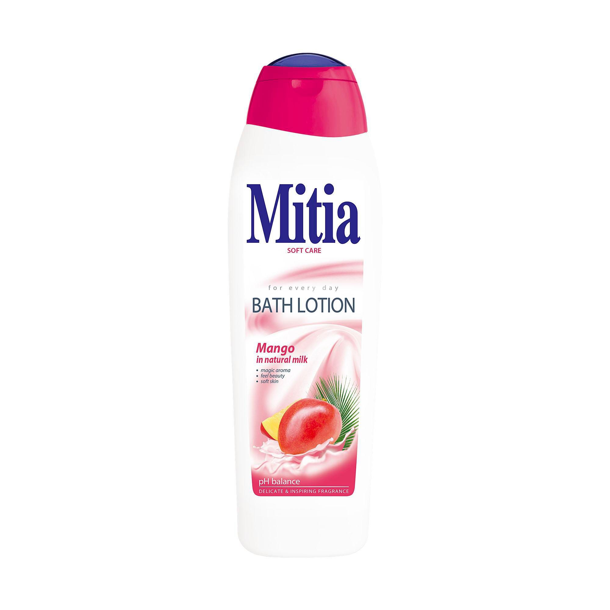 Drogerie a kosmetika - Mitia Mango In Natural Milk Krémová pěna do koupele 750 ml