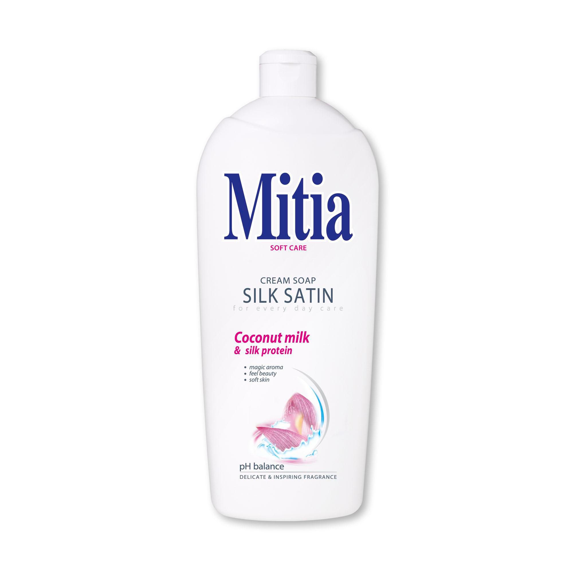 Drogerie a kosmetika - Mitia Silk satin krémové mýdlo 1000 ml