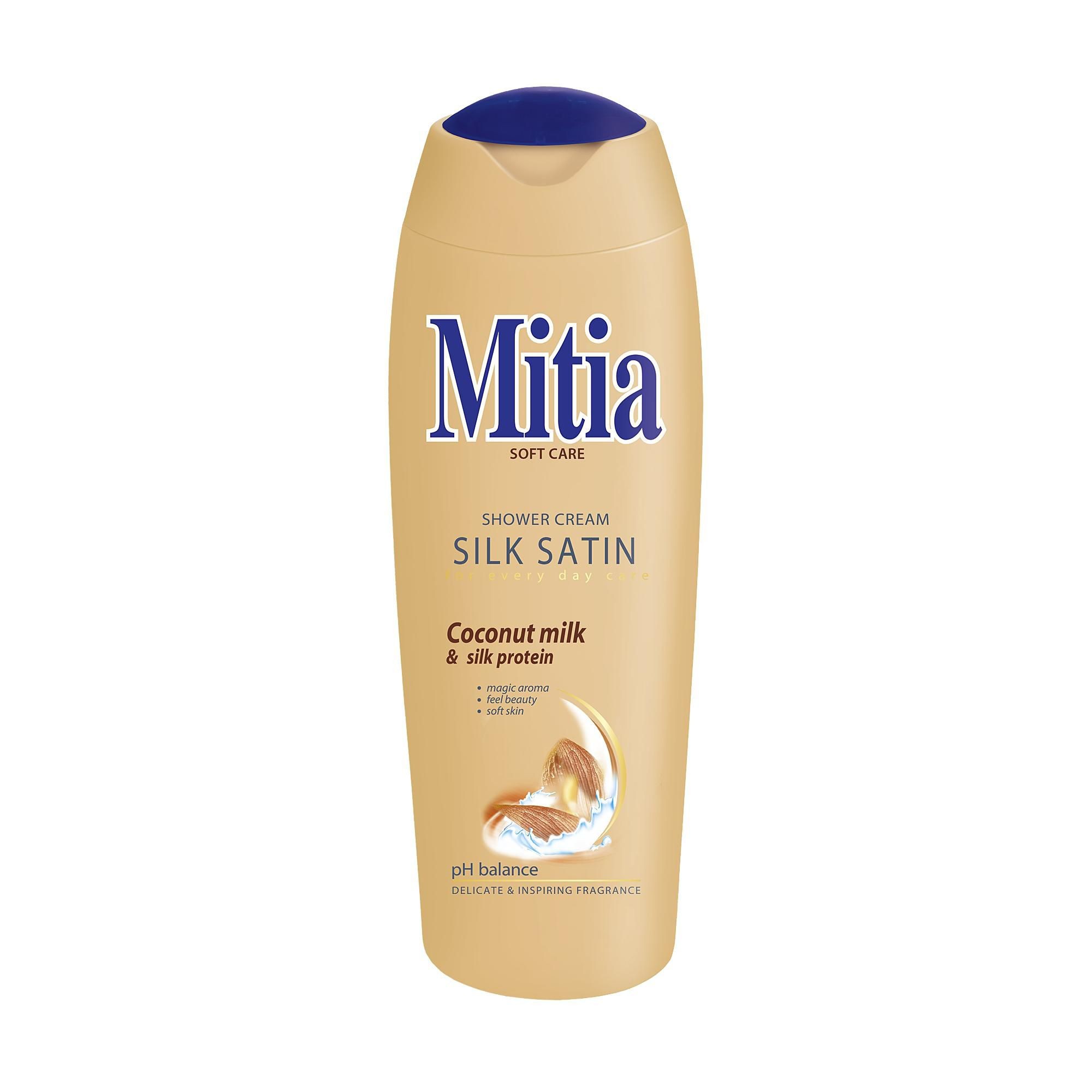 Drogerie a kosmetika - Mitia Soft Care Silk Satin Sprchový krém 400 ml