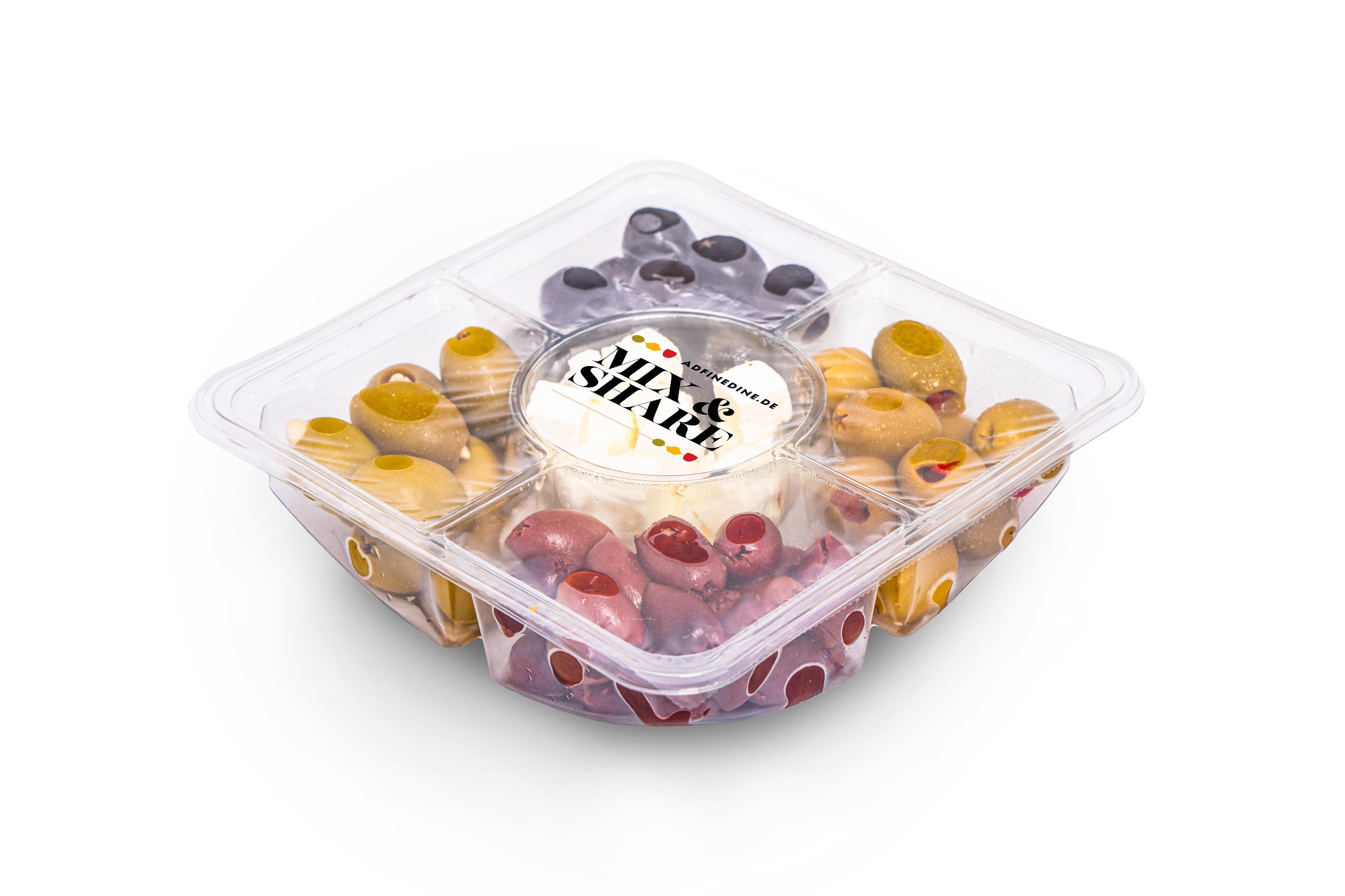 Uzeniny a lahůdky - Mix&Share Gourmet Mix oliv se sýrem Feta 370g
